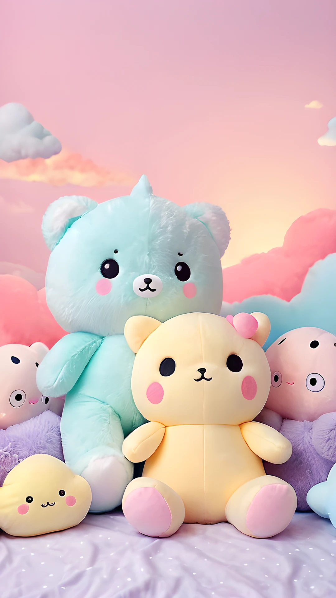 iPhone Anime Kawaii Pastel plushies 2025-10-16 – 1080x1920