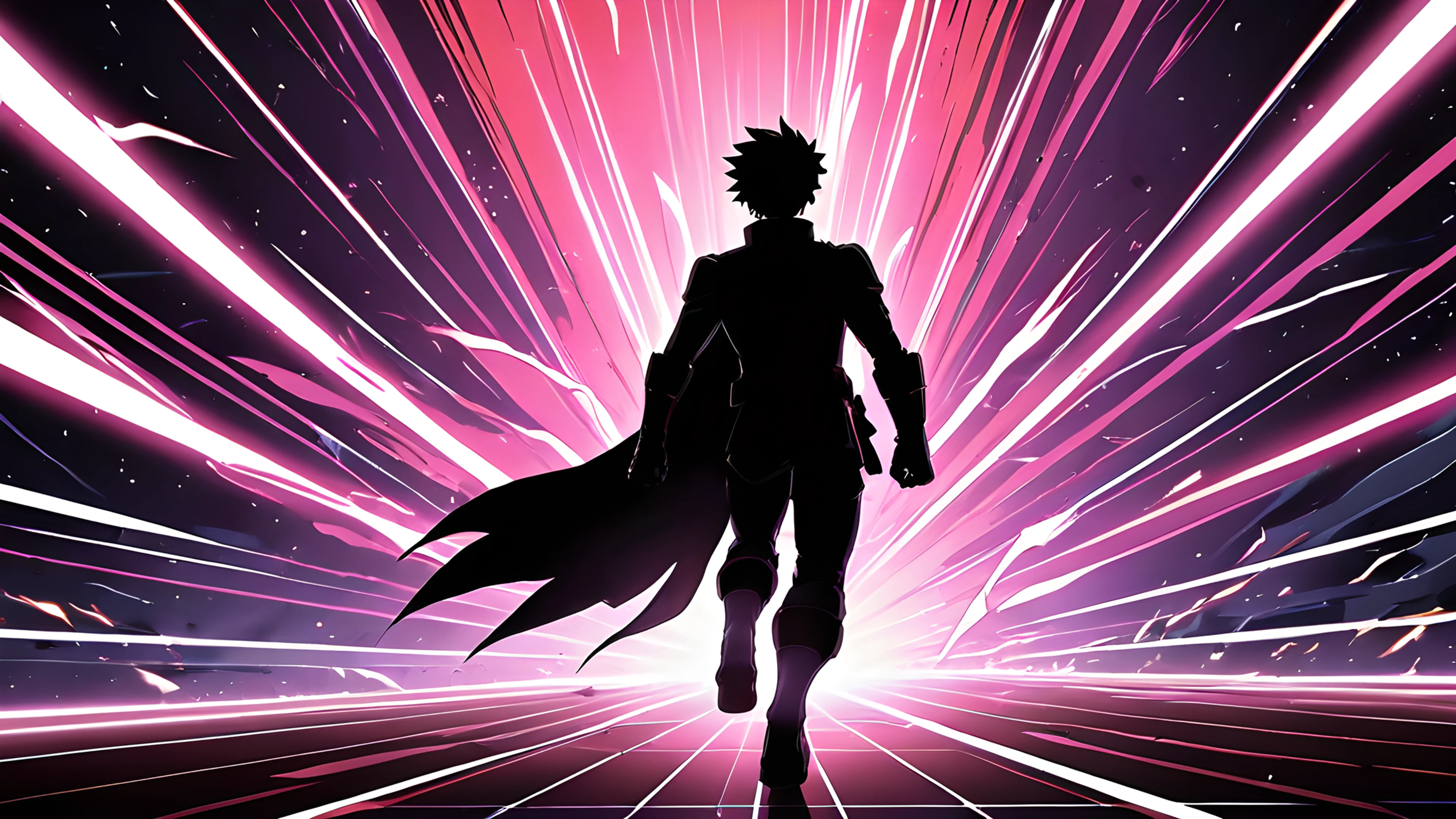 4K Anime Shonen Épico hero silhouette 2025-10-16 – 3840x2160