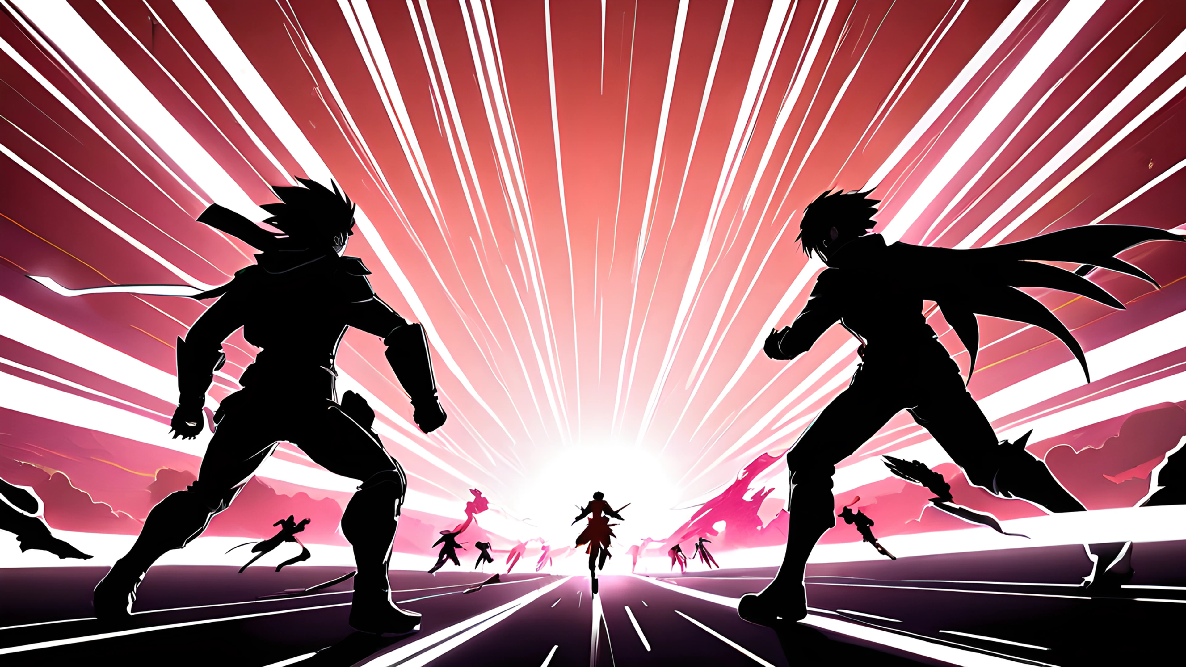 4K Anime Shonen Épico hero silhouette 2025-10-16 – 3840x2160