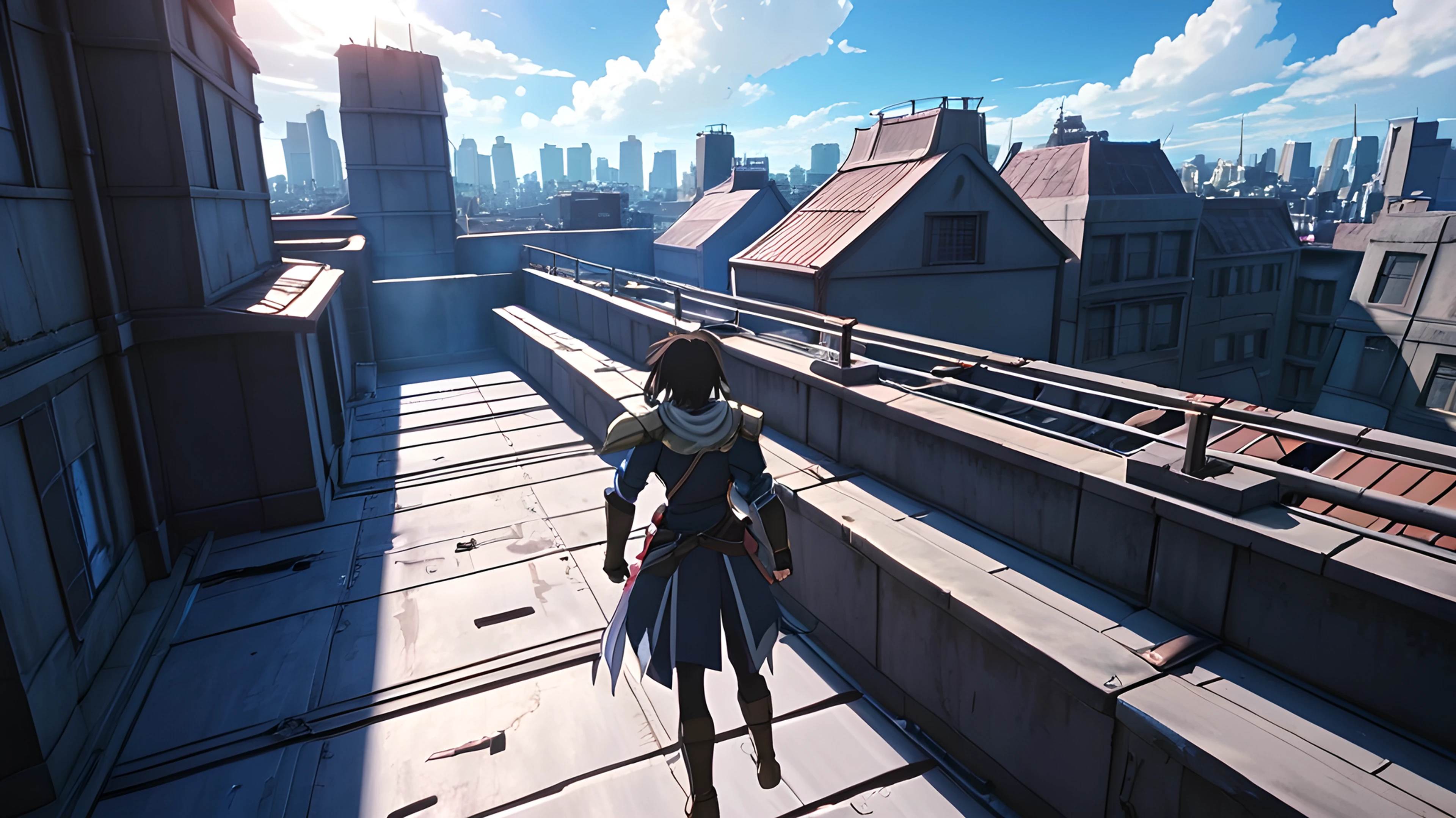 4K Anime Shonen Épico rooftop 2025-10-16 – 3840x2160