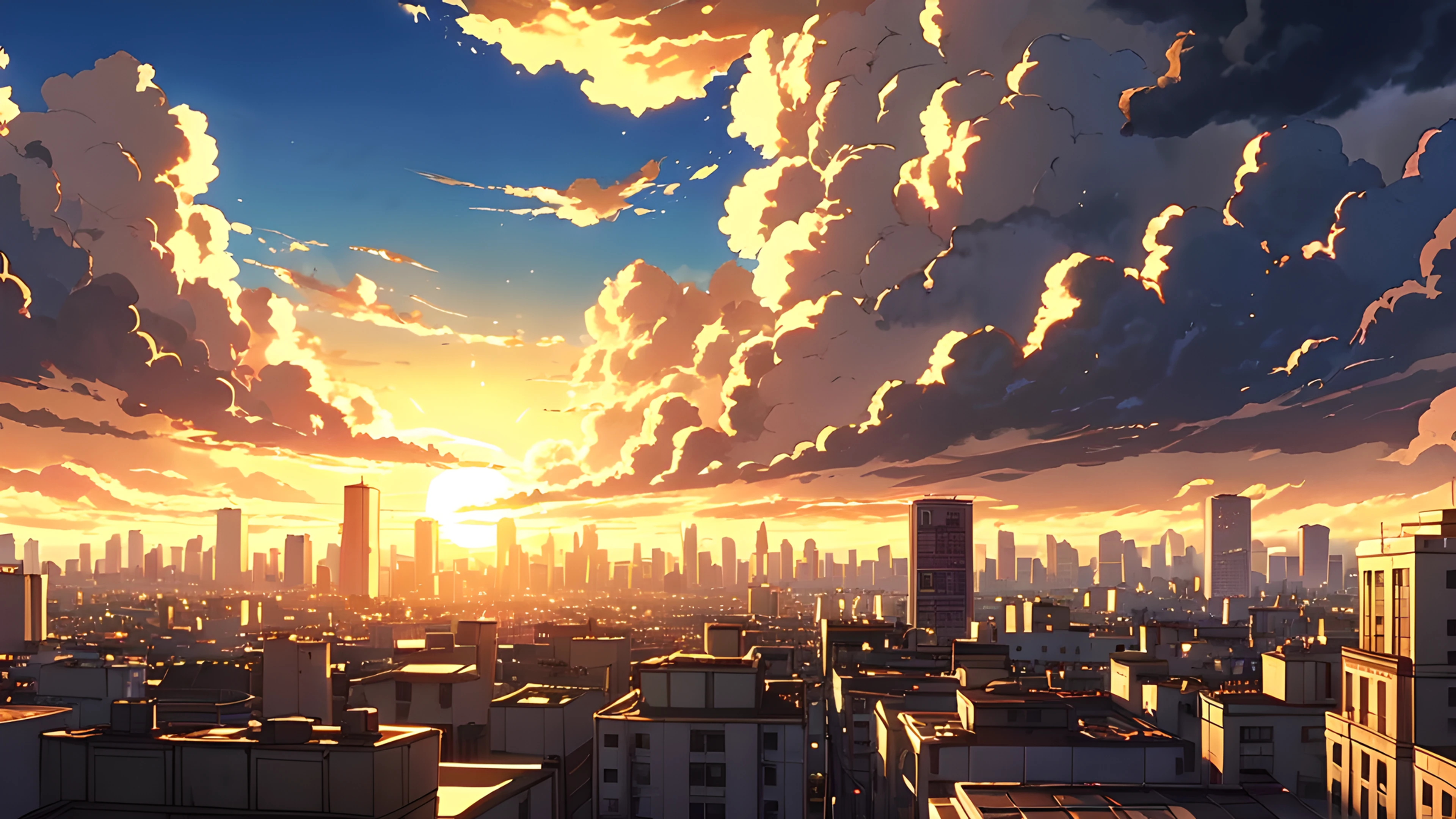 4K Anime Shonen Épico rooftop 2025-10-16 – 3840x2160