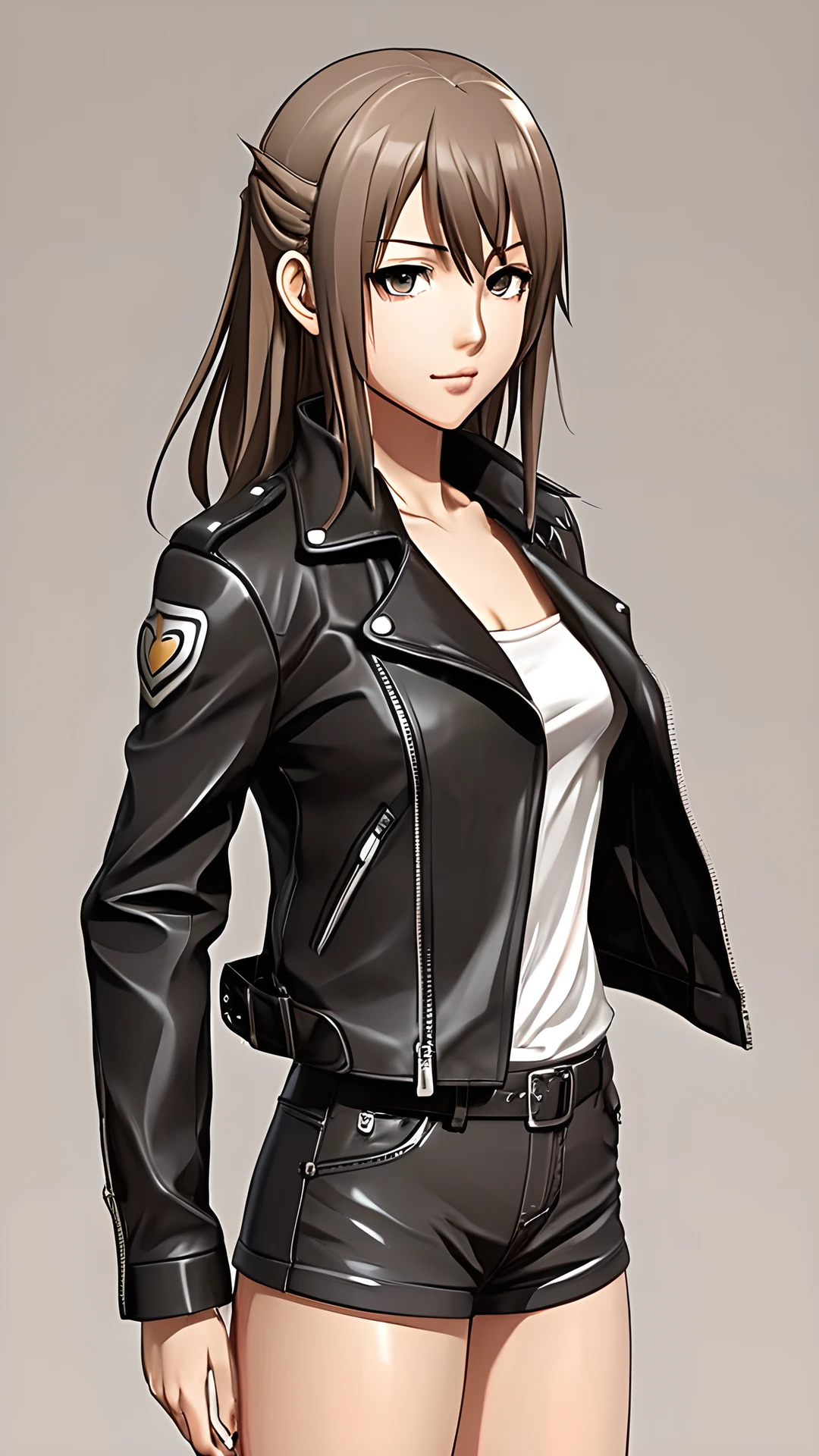 iPhone Attractive Style anime model wearing leather jacket 2025-10-16 – 1080x1920