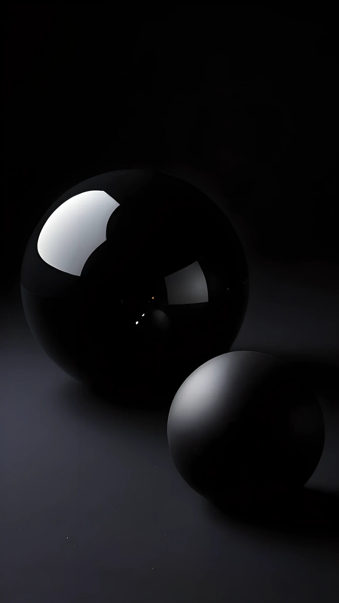 iPhone AMOLED Black Minimal spheres 2025-10-17