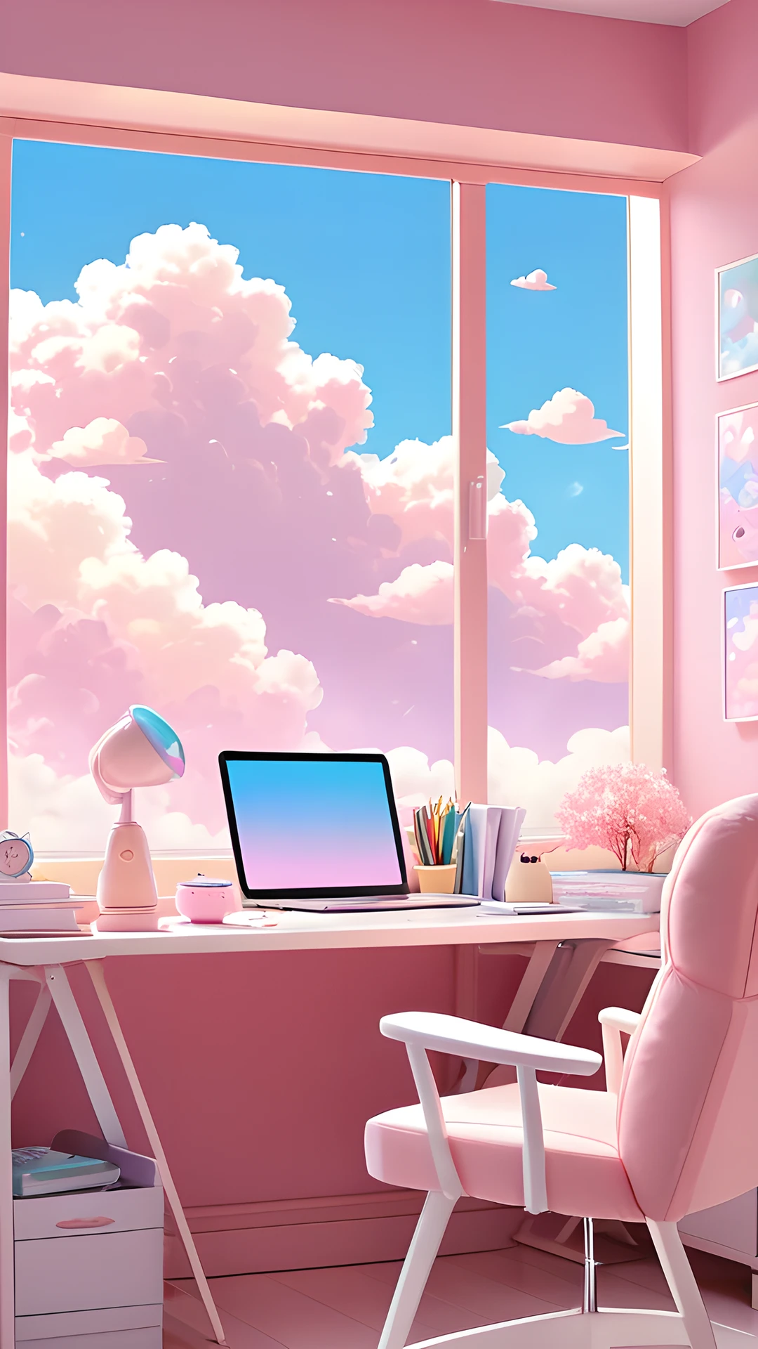 iPhone Anime Aesthetic (Safe) room desk 2025-10-17