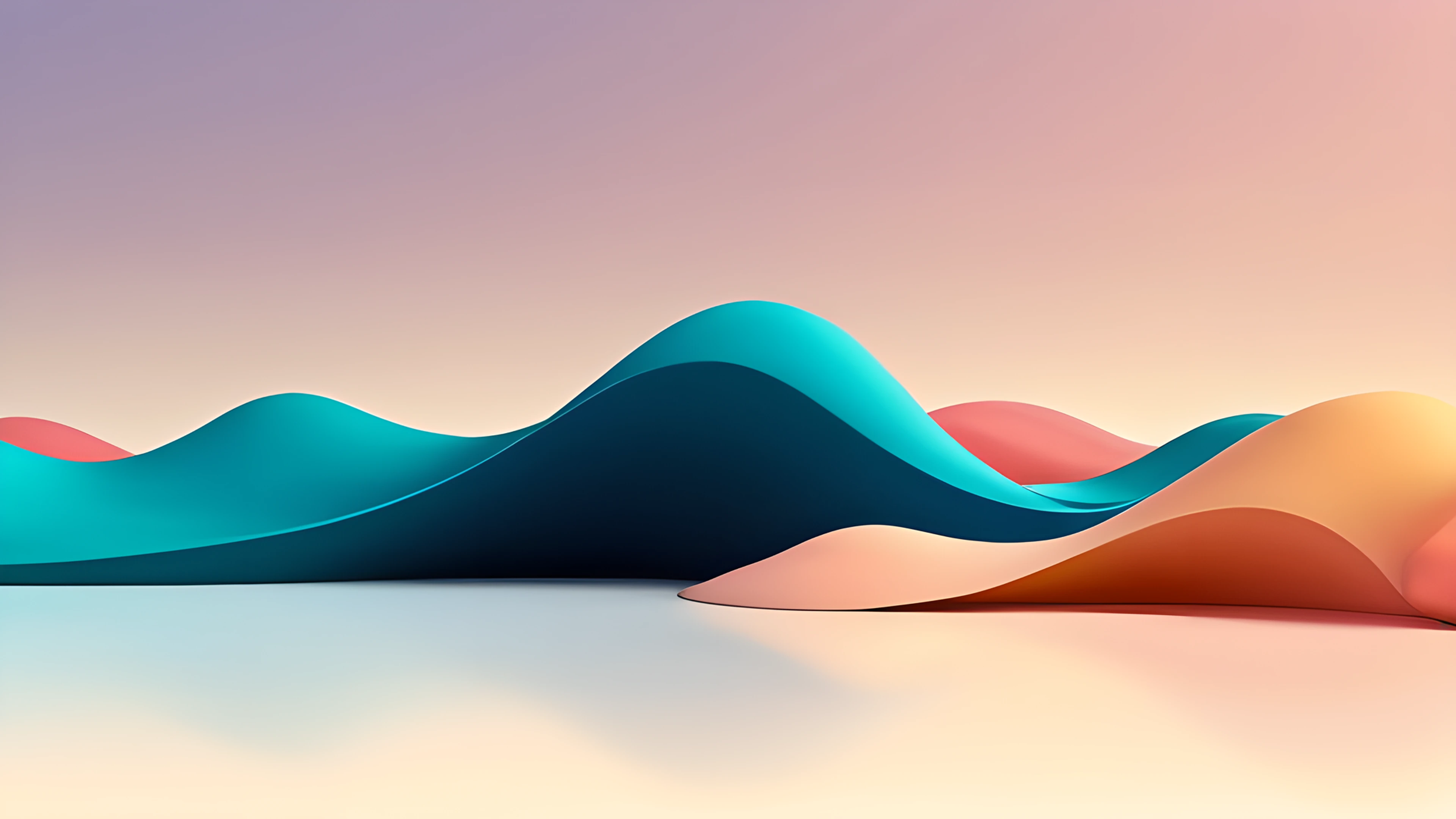 4K Minimalist Blue waves 2025-10-16 – 3840x2160