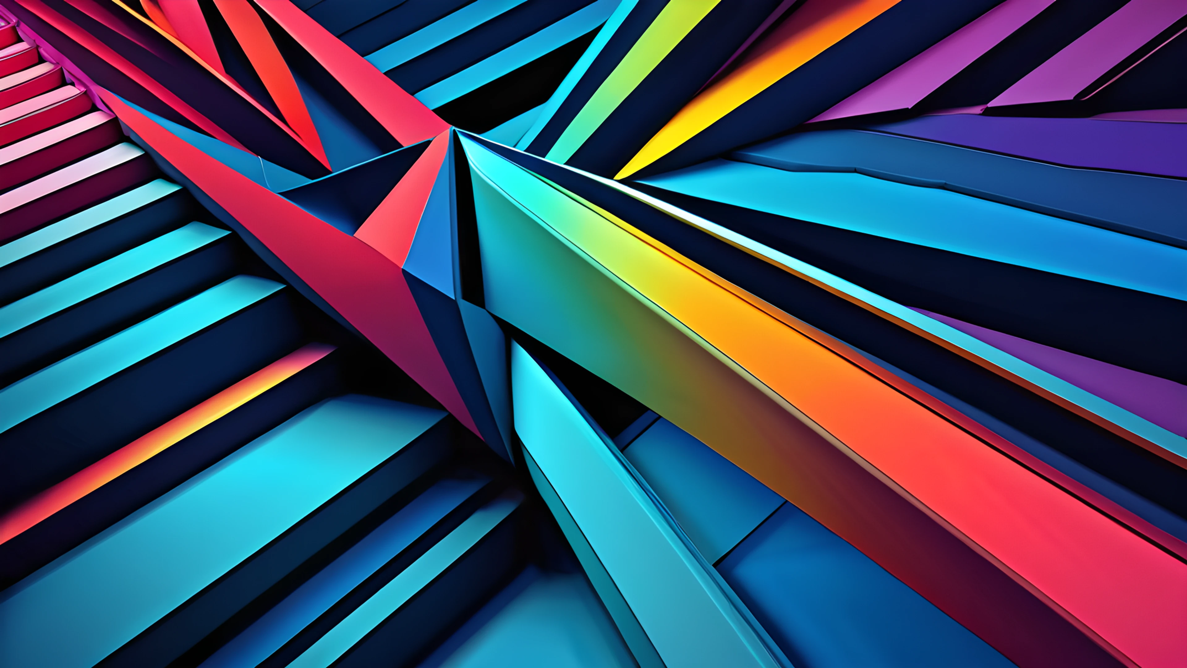 4K Abstract Geometric lines 2025-10-17