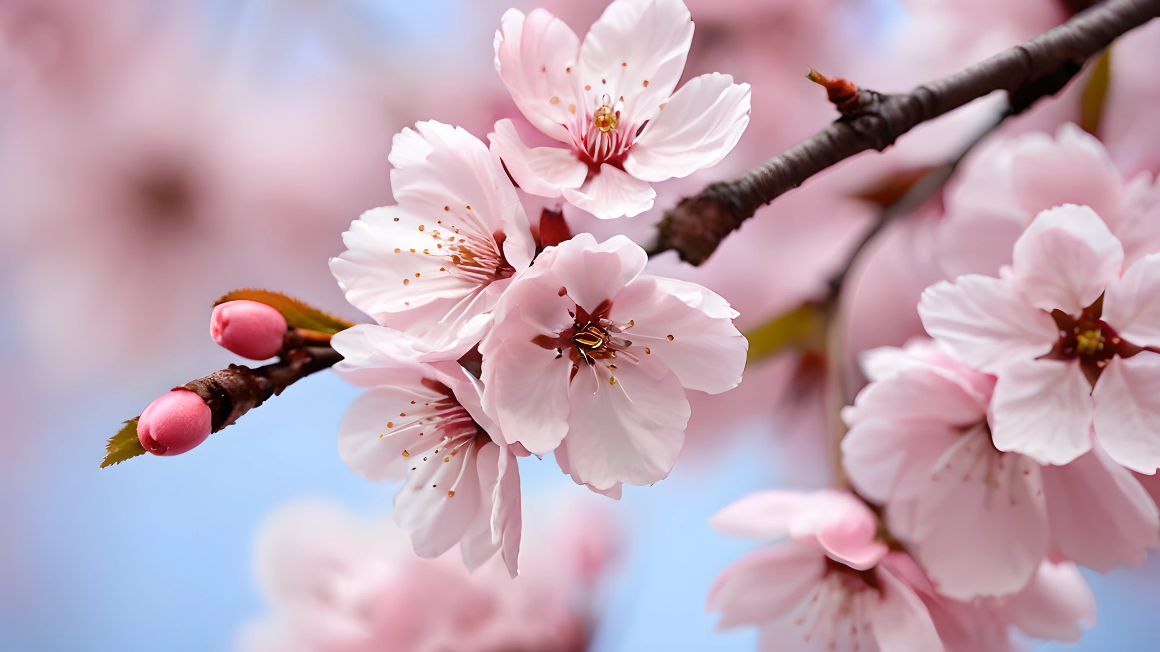 4K Flowers & Sakura cherry blossom branch 2025-10-17