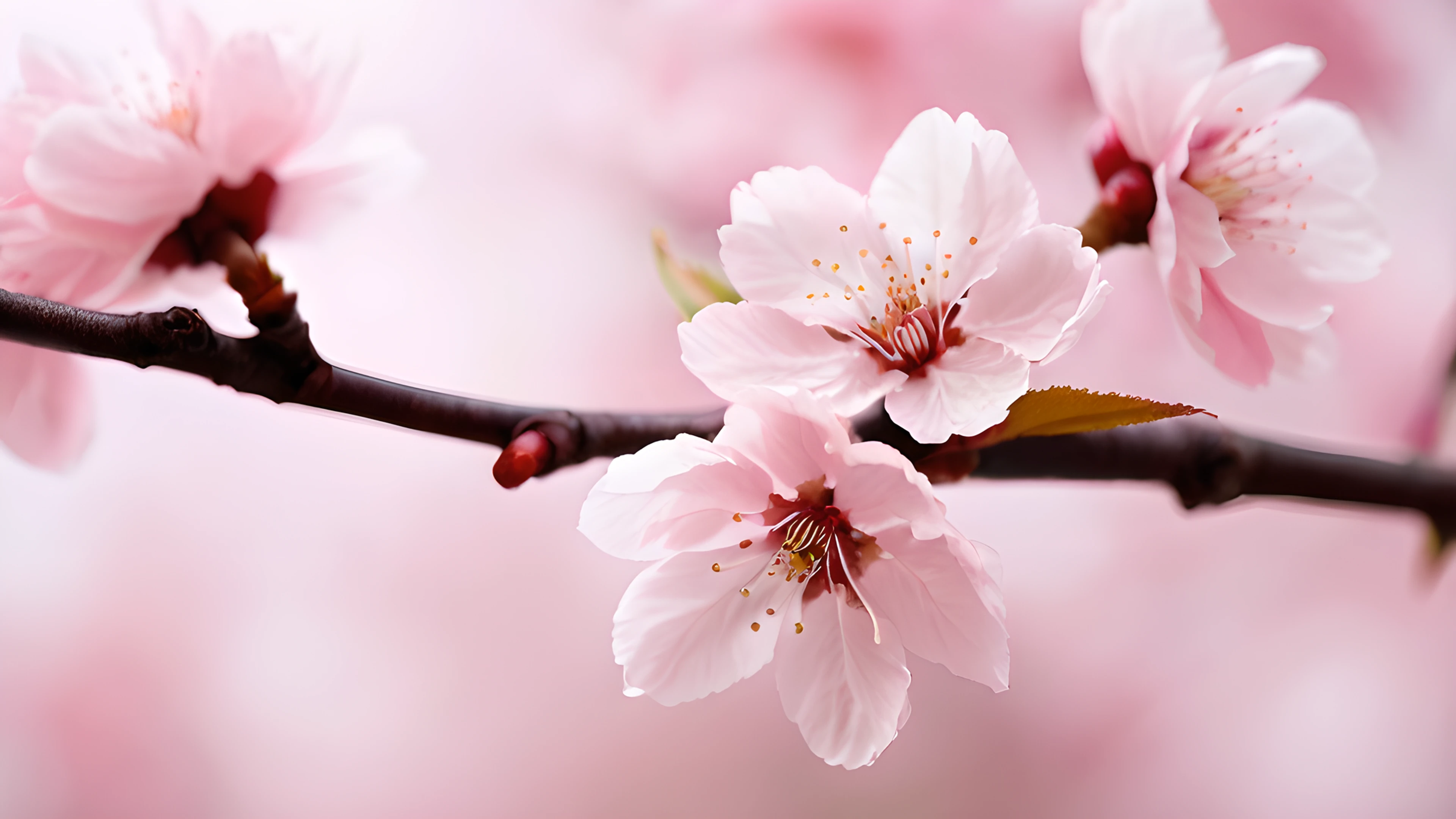 4K Flowers & Sakura cherry blossom branch 2025-10-17