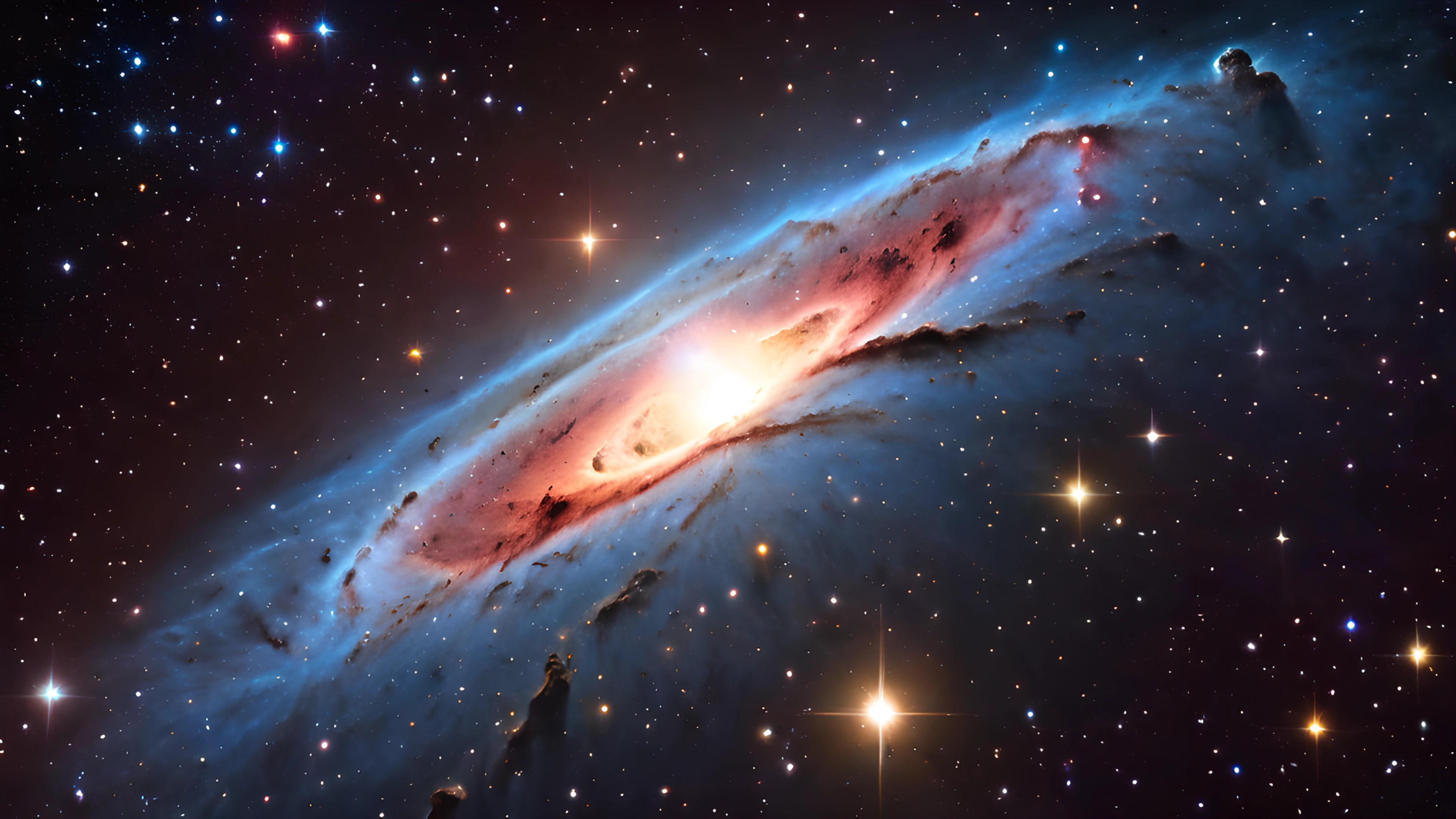 4K Space Nebula asteroid belt 2025-10-17