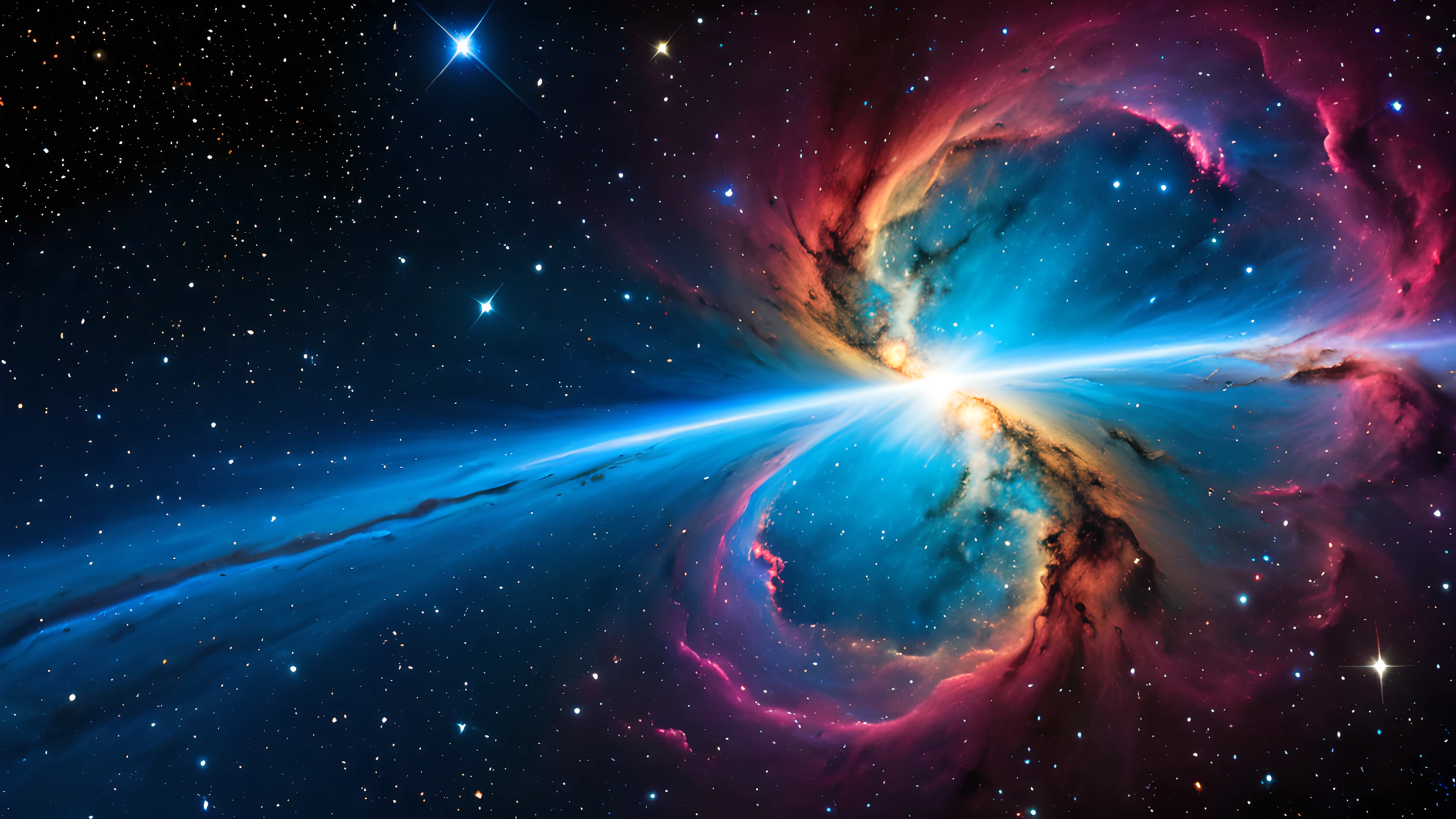 4K Space Nebula asteroid belt 2025-10-18