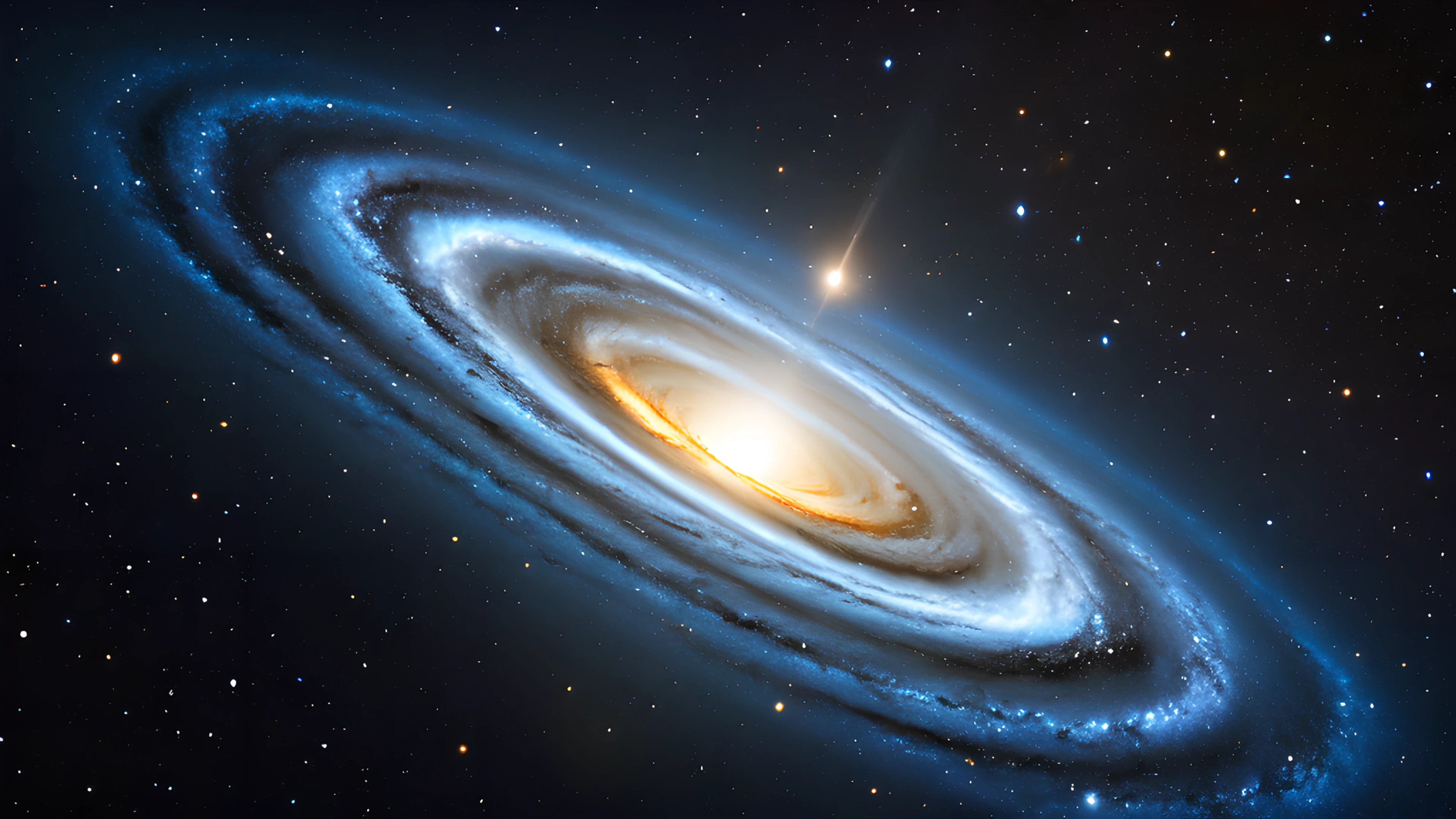 4K Space Nebula asteroid belt 2025-10-18