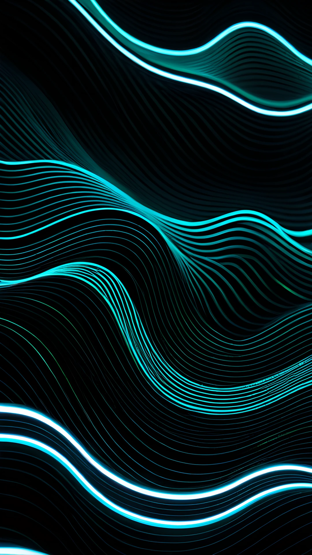 Dark AMOLED Abstract (Mobile & Desktop) waves 2025-10-18