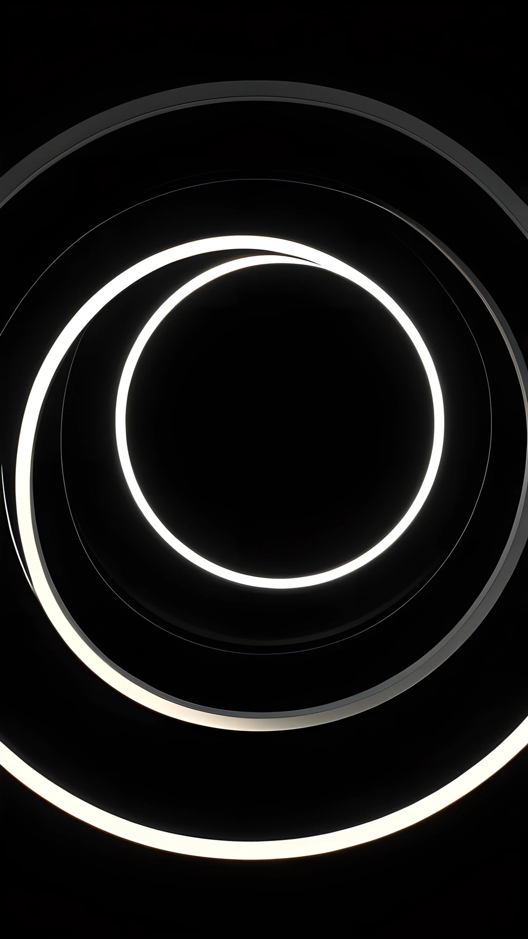 iPhone AMOLED Black Minimal circles 2025-10-17