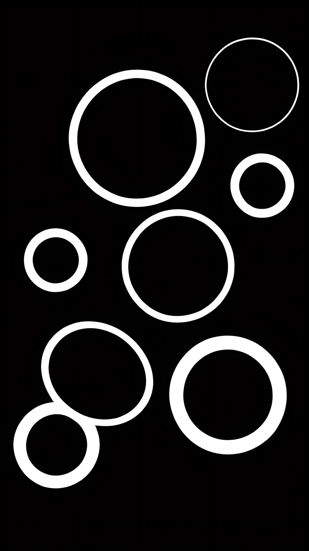 iPhone AMOLED Black Minimal circles 2025-10-17