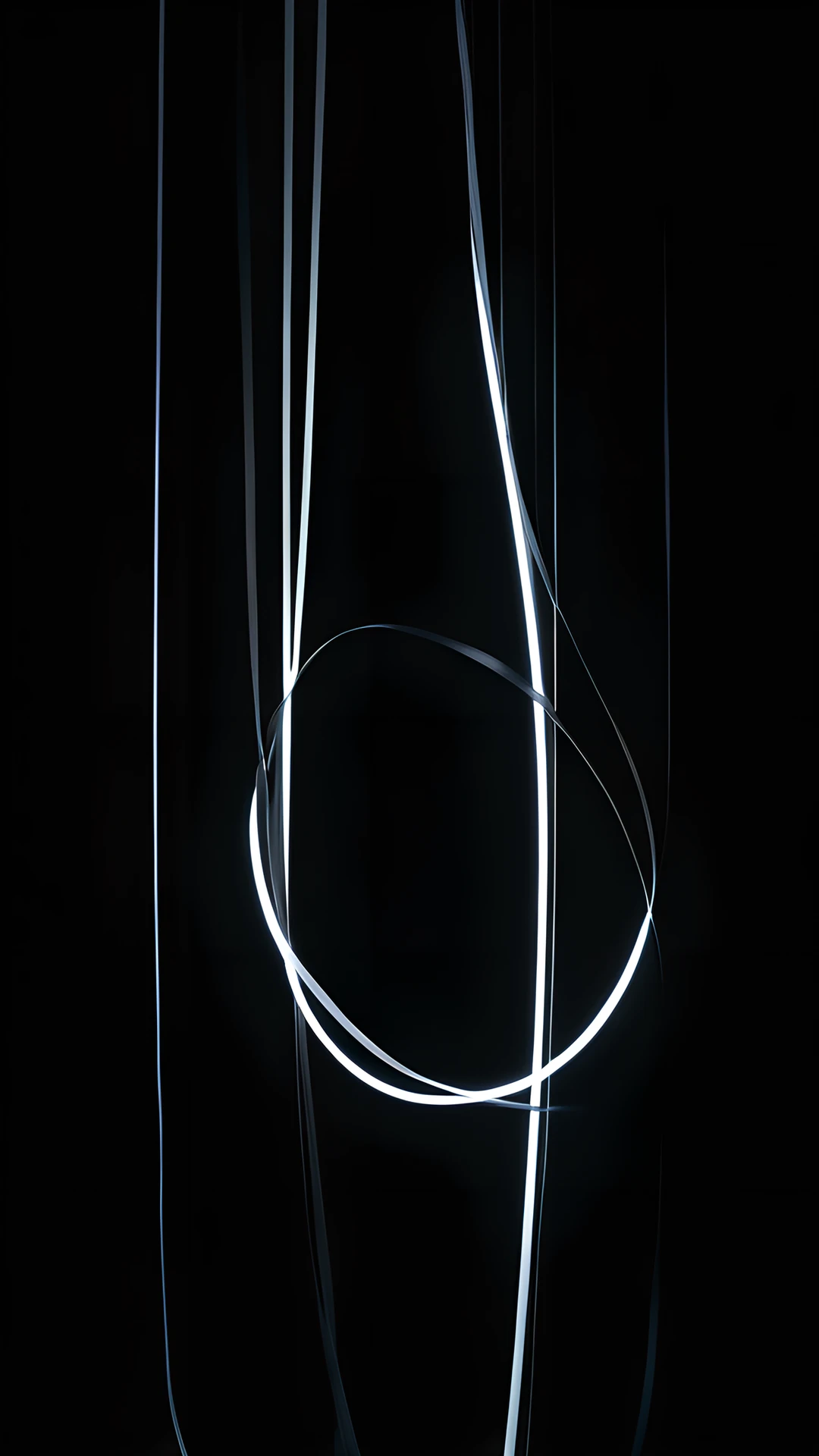 iPhone AMOLED Black Minimal ribbons 2025-10-18