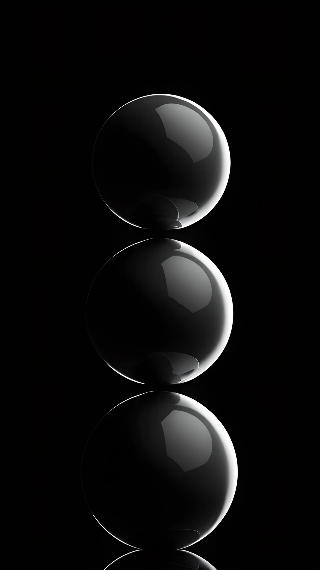 iPhone AMOLED Black Minimal spheres 2025-10-17