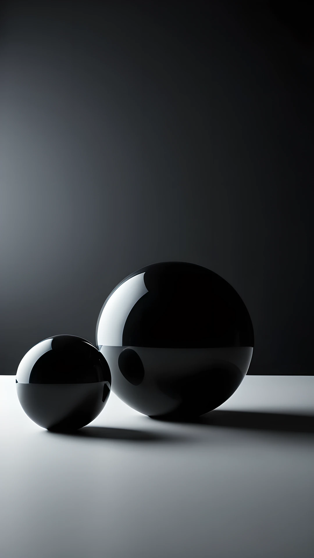 iPhone AMOLED Black Minimal spheres 2025-10-17