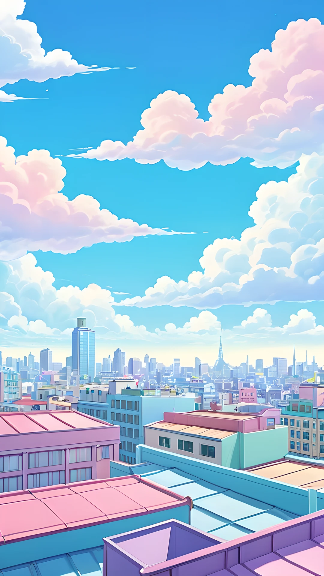 iPhone Anime Aesthetic (Safe) city rooftop 2025-10-17