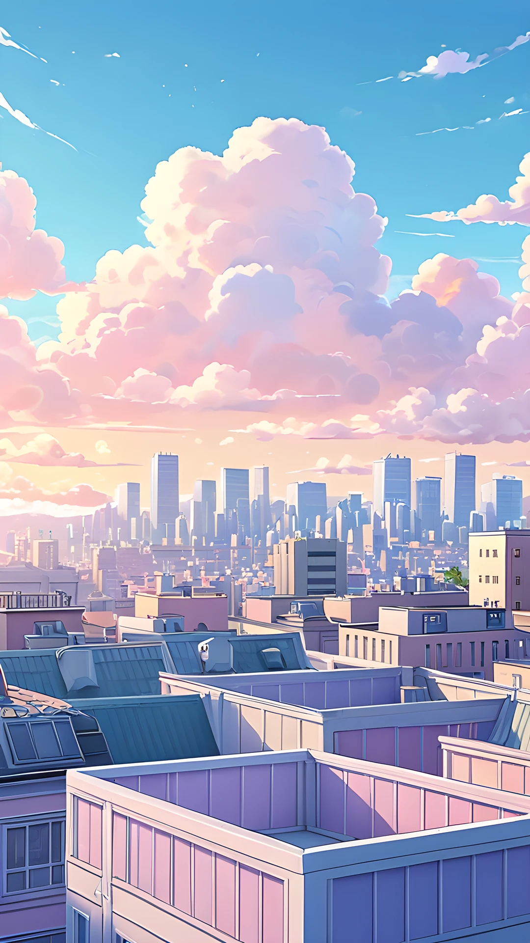iPhone Anime Aesthetic (Safe) city rooftop 2025-10-18