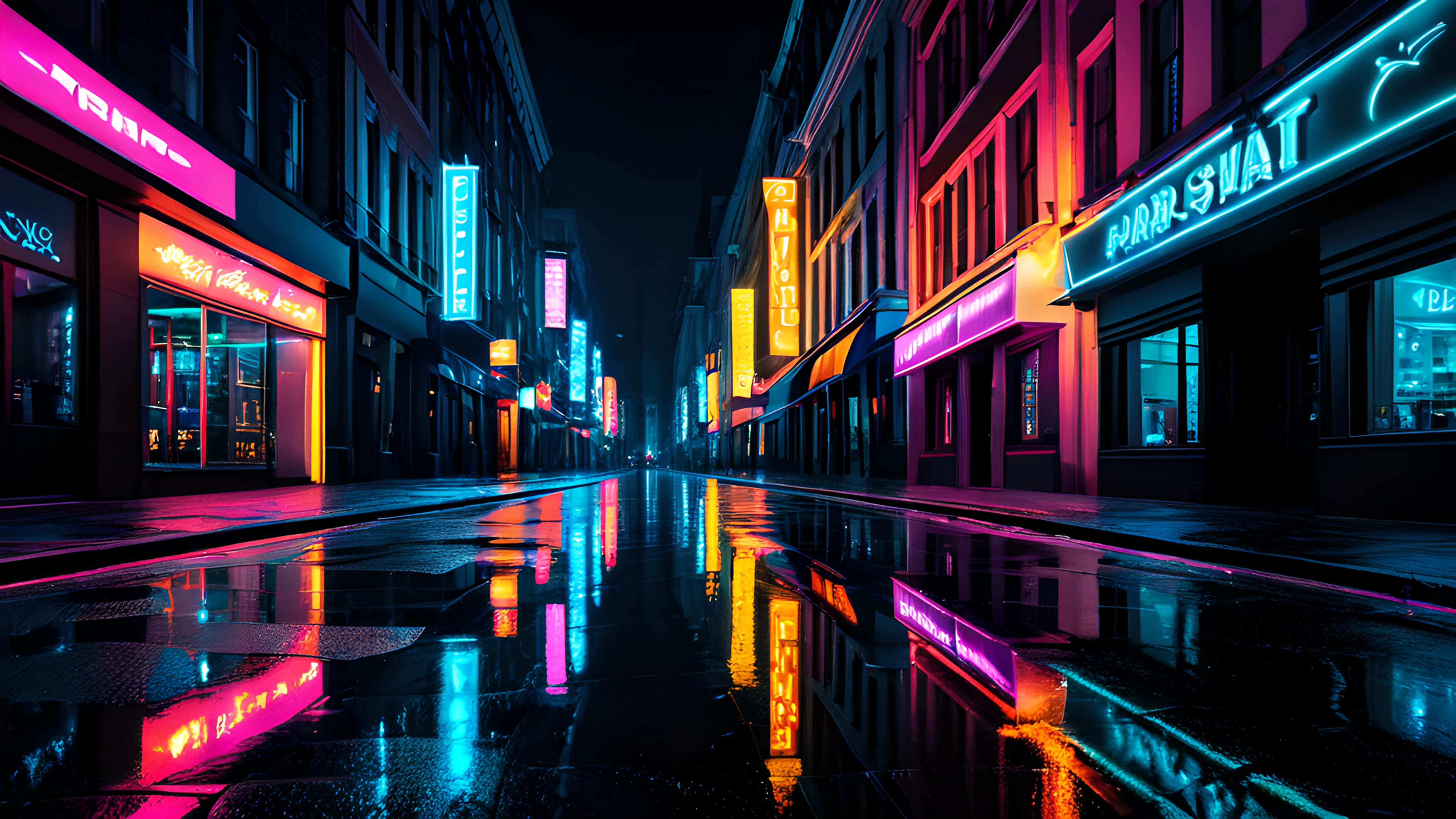 4K City Night Neon street 2025-10-18
