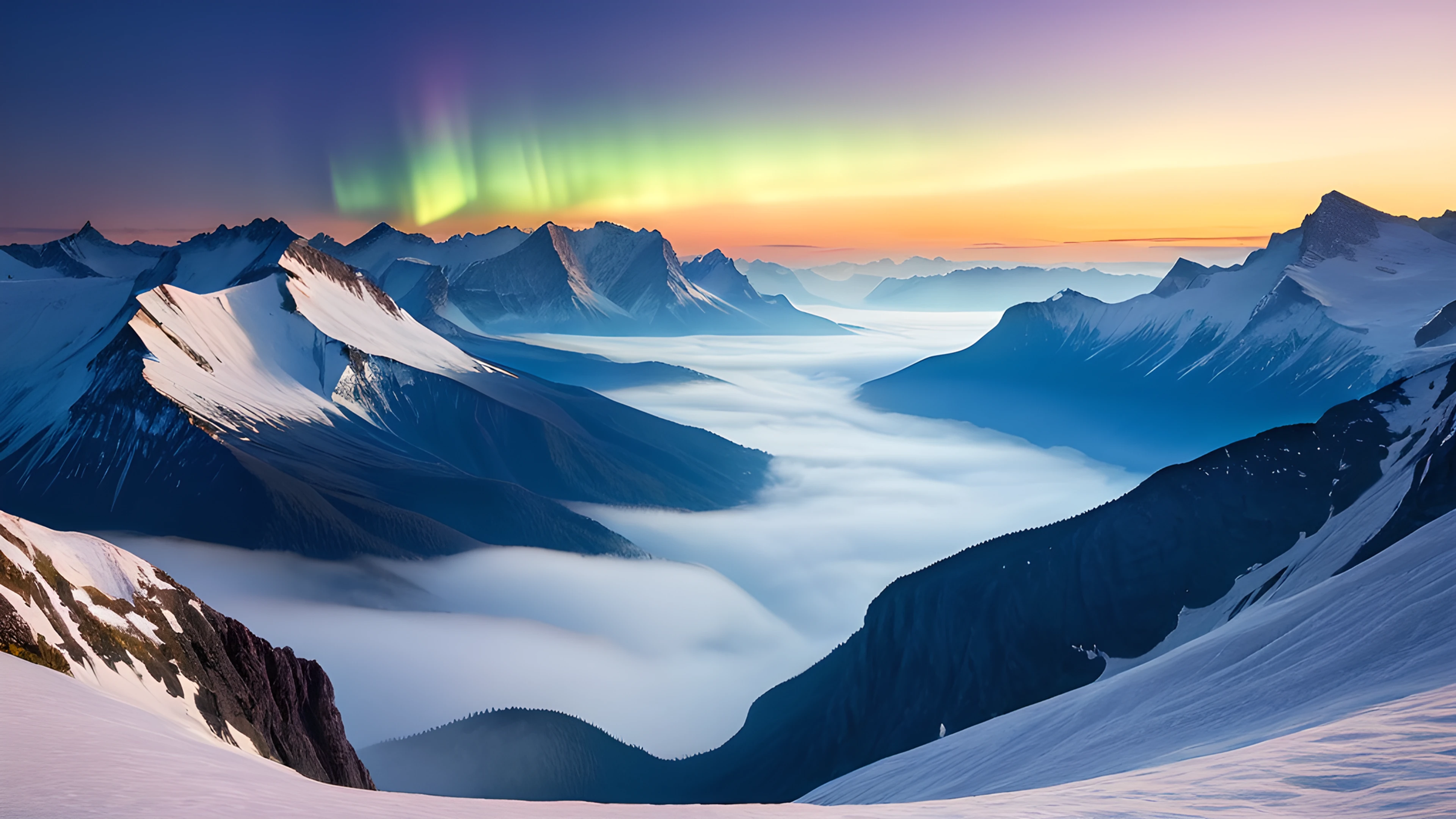 4K Epic Landscape northern lights 2025-10-18