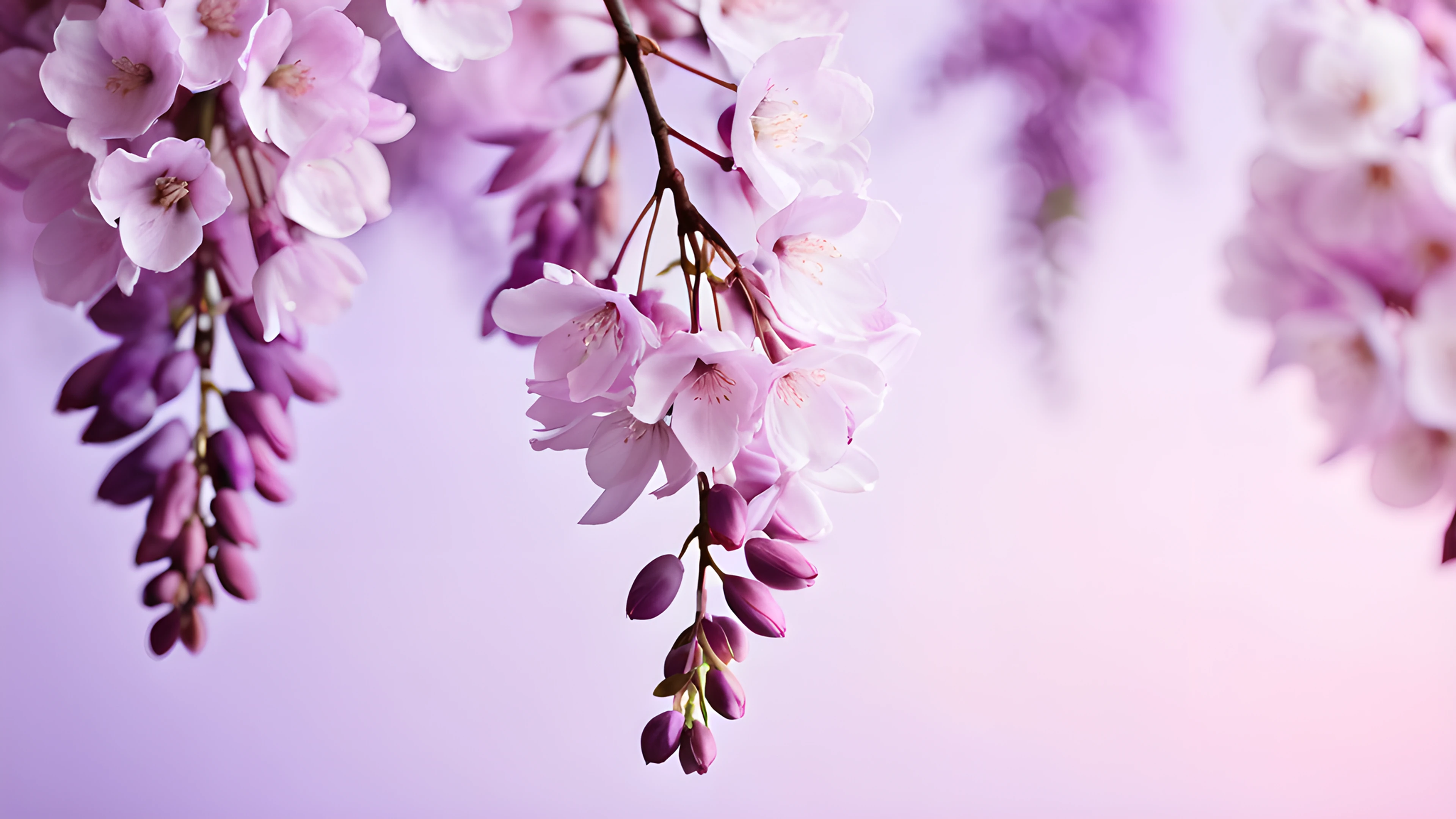 4K Flowers & Sakura wisteria 2025-10-18