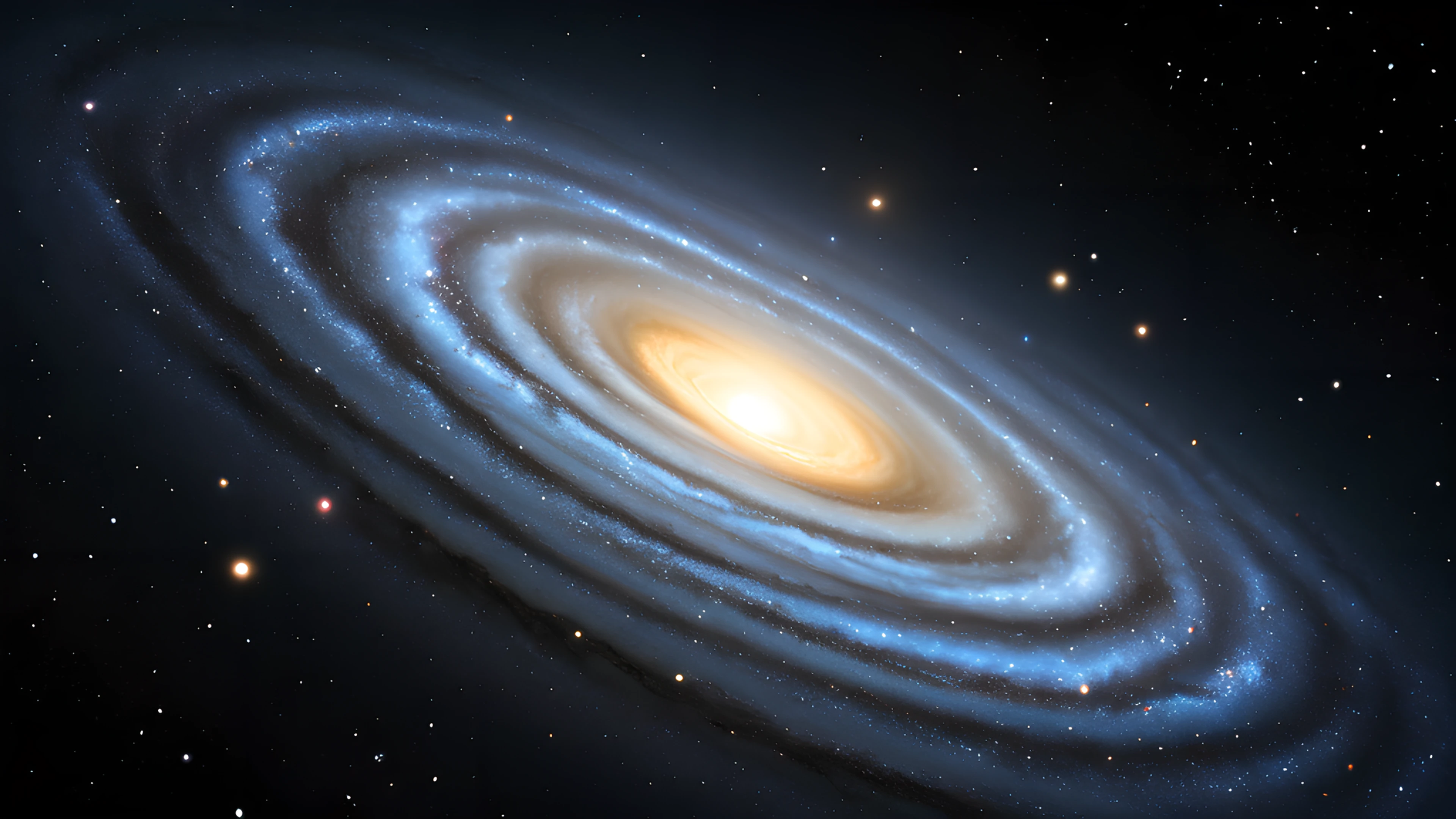 4K Space Nebula asteroid belt 2025-10-18