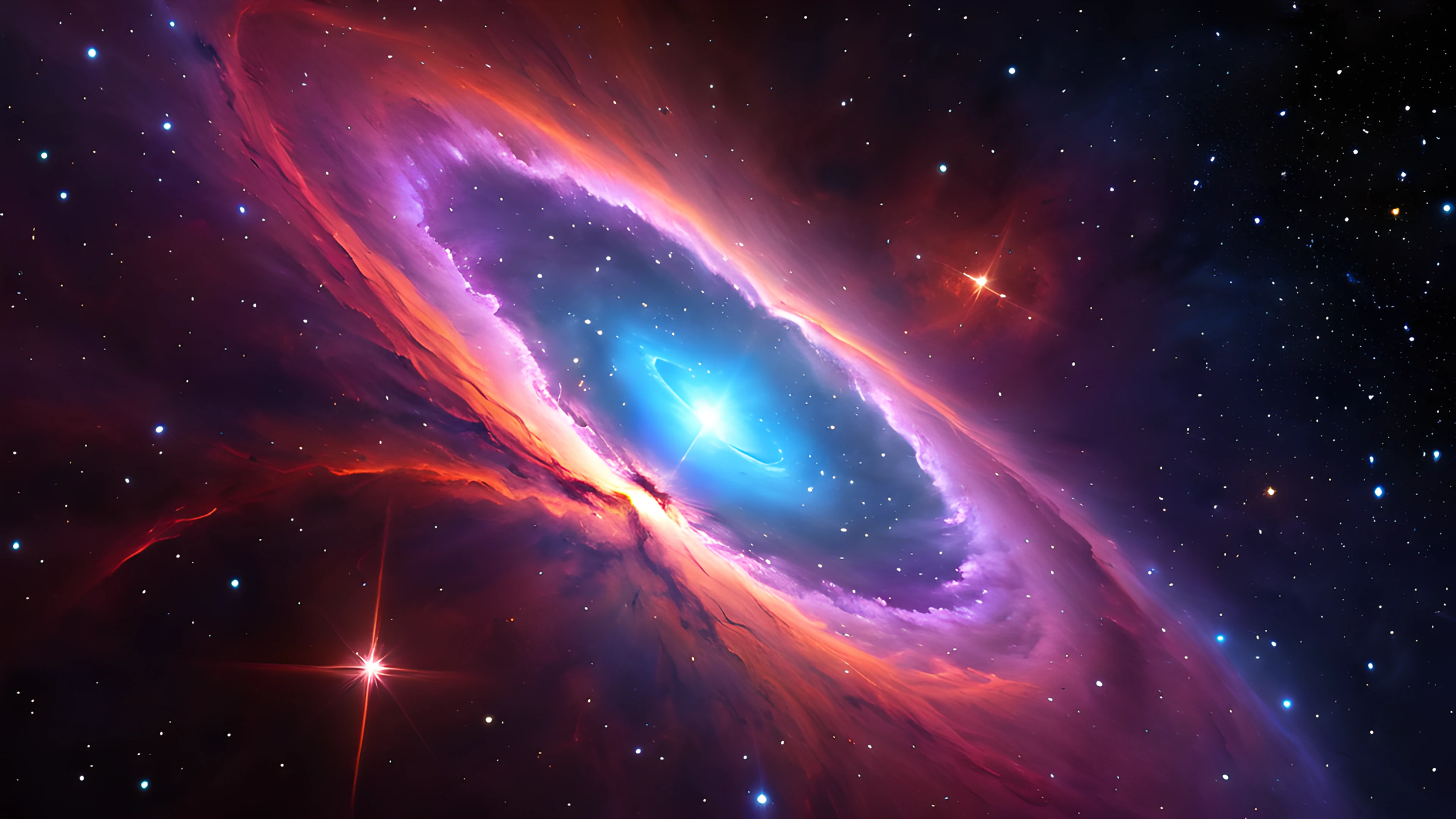 4K Space Nebula planet 2025-10-18