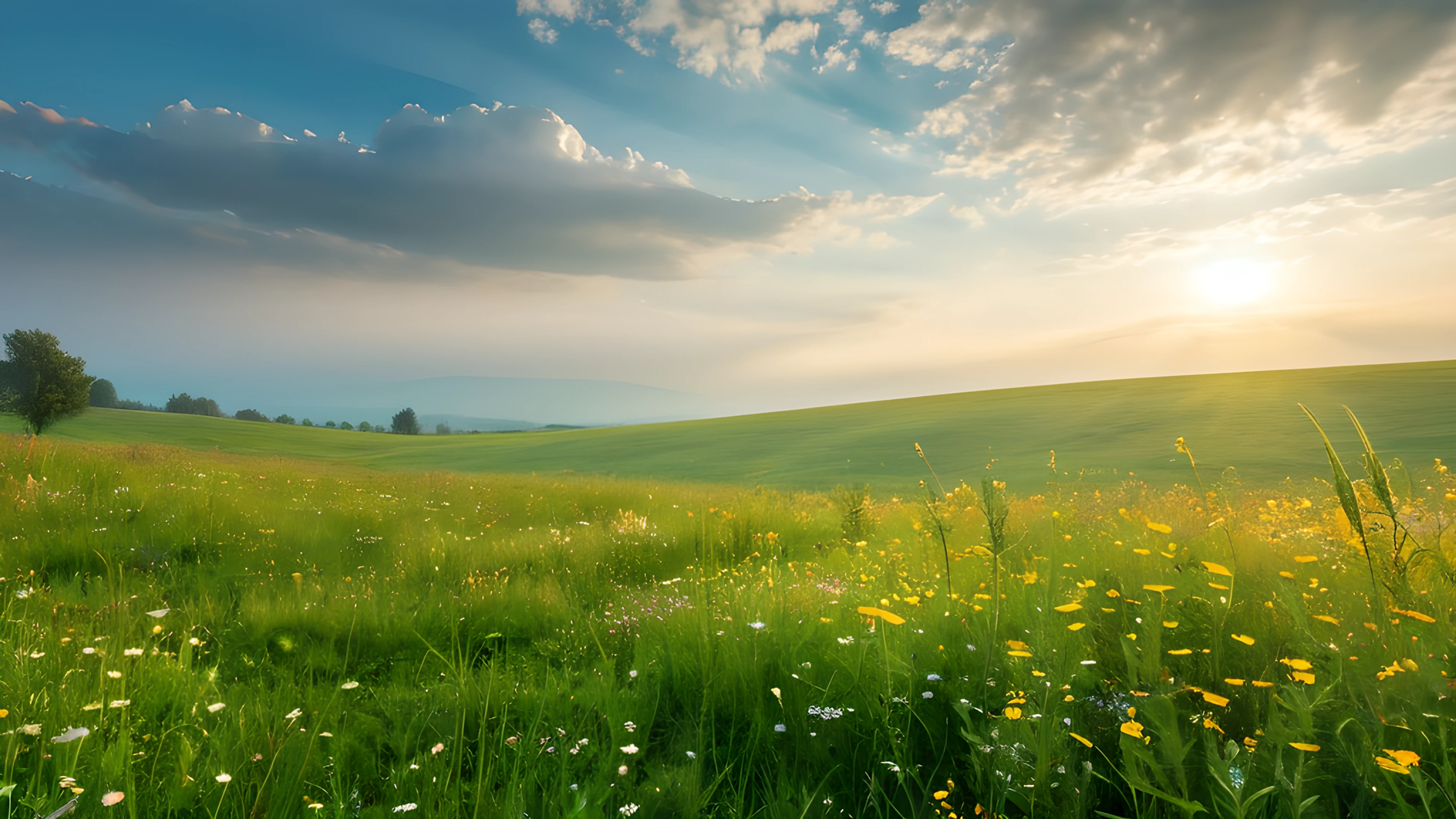 4K Spring Meadow clouds 2025-10-18