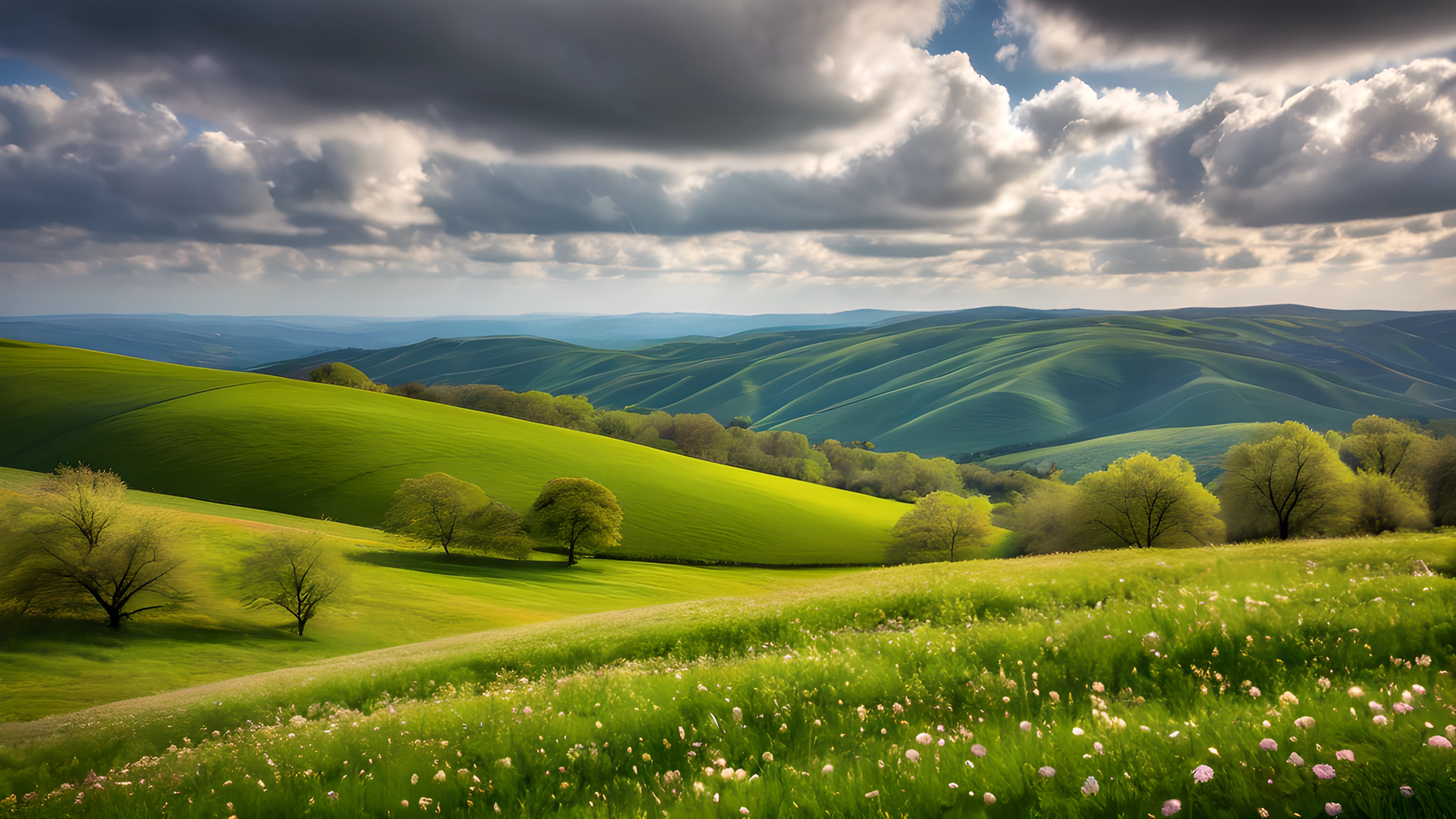 4K Spring Meadow clouds 2025-10-18
