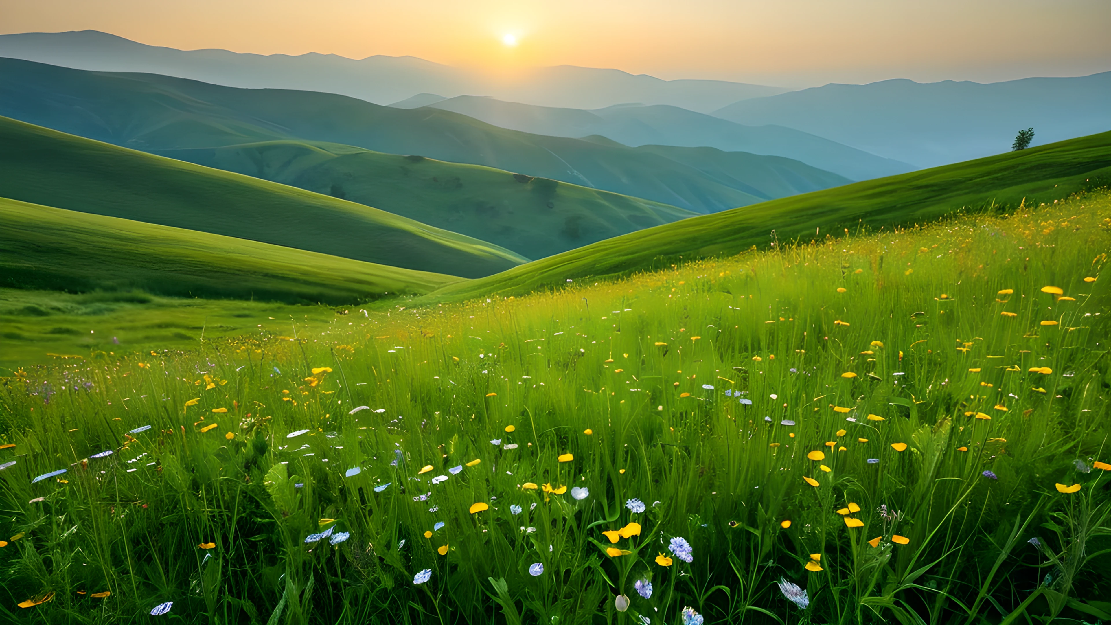 4K Spring Meadow hills 2025-10-18