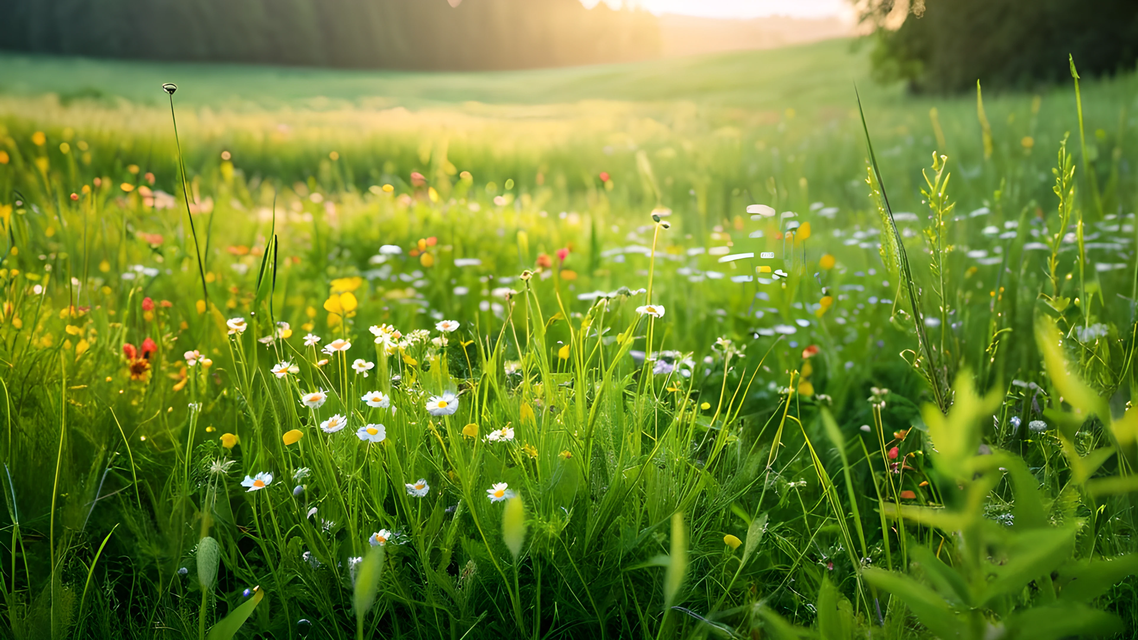 4K Spring Meadow wildflowers 2025-10-18