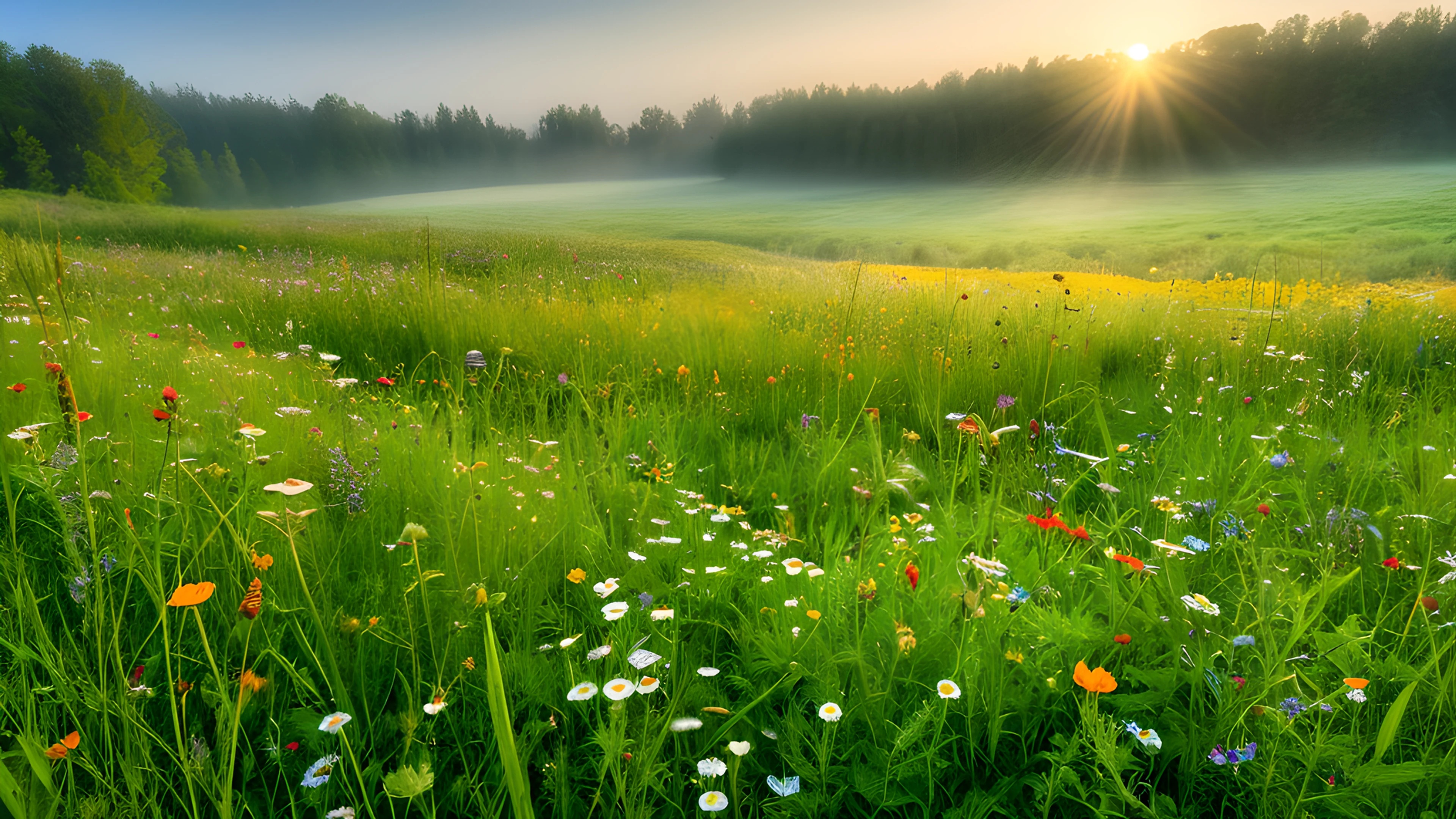 4K Spring Meadow wildflowers 2025-10-18