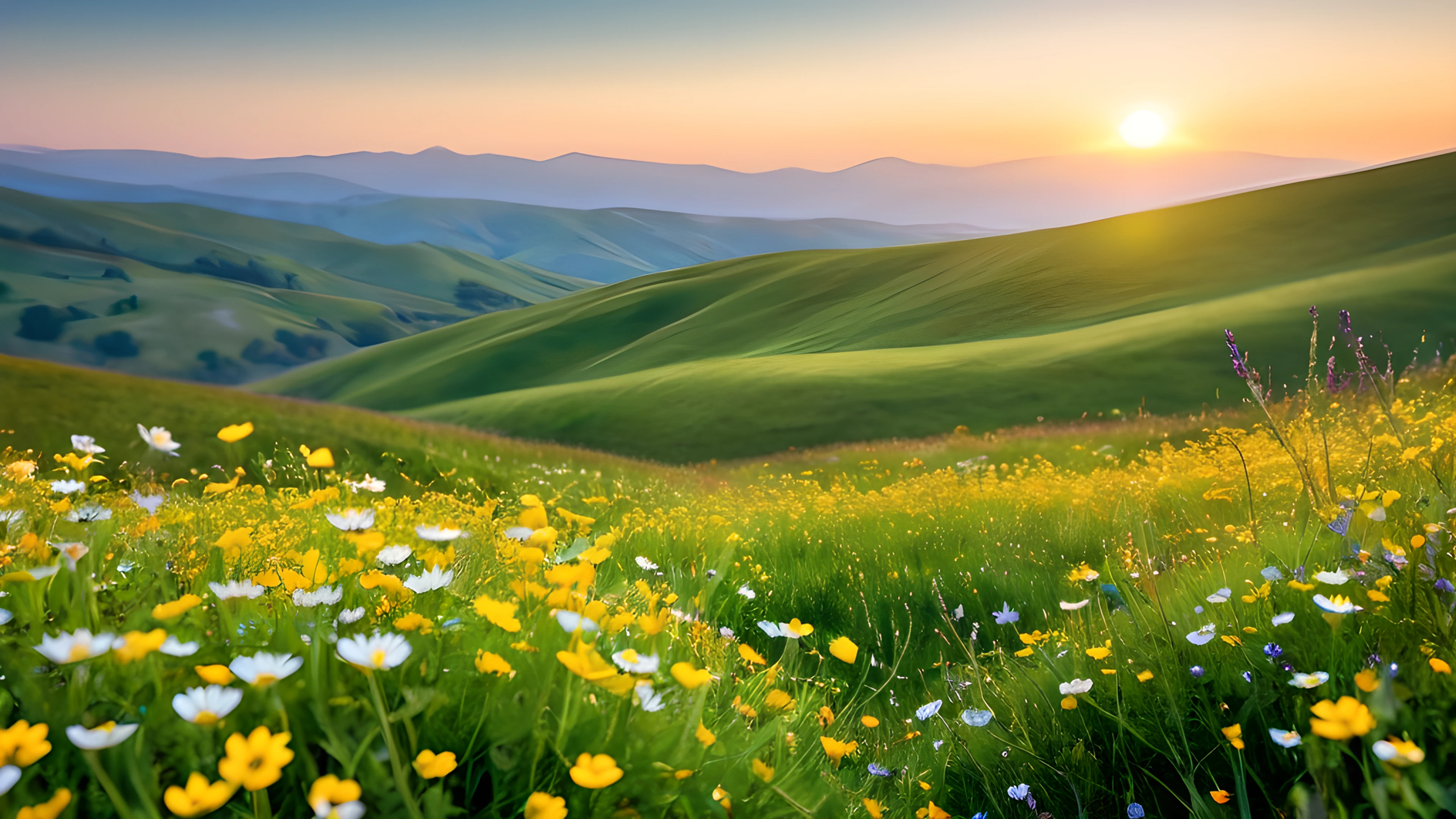 4K Spring Meadow wildflowers 2025-10-18