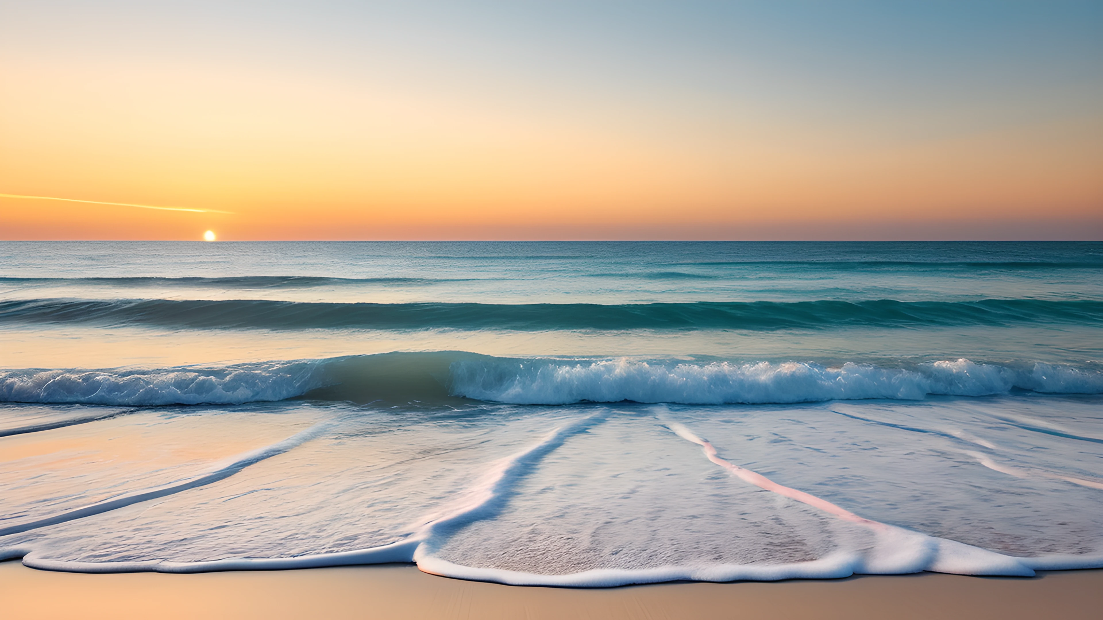 4K Summer Tropical Sunset horizon 2025-10-18