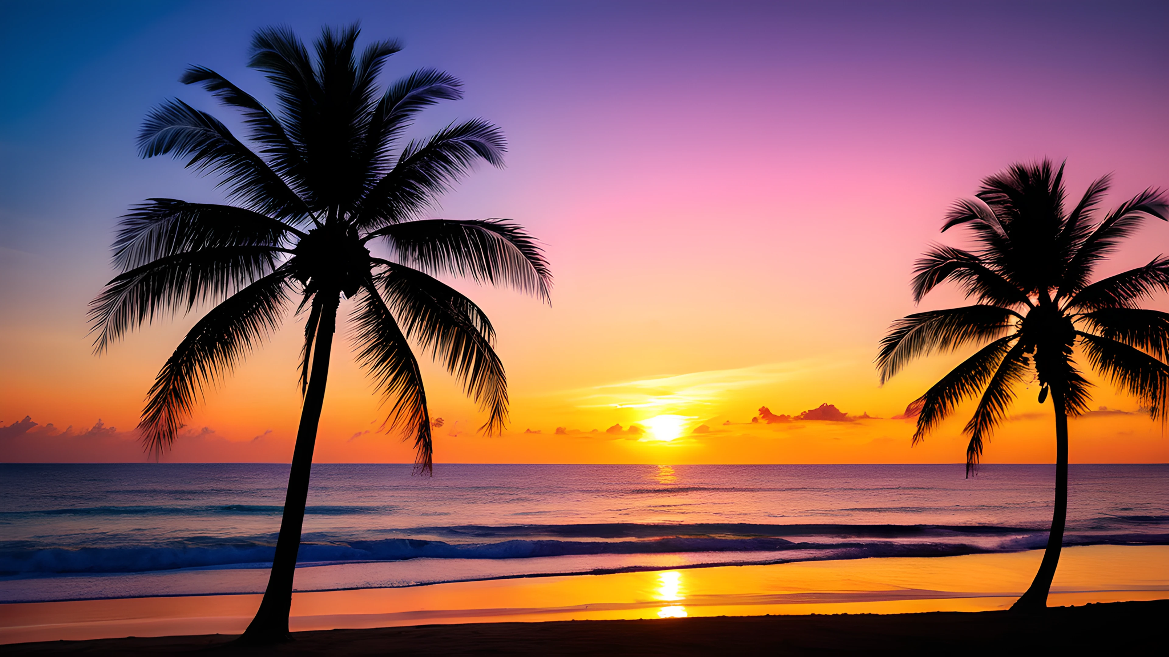 4K Summer Tropical Sunset ocean 2025-10-18