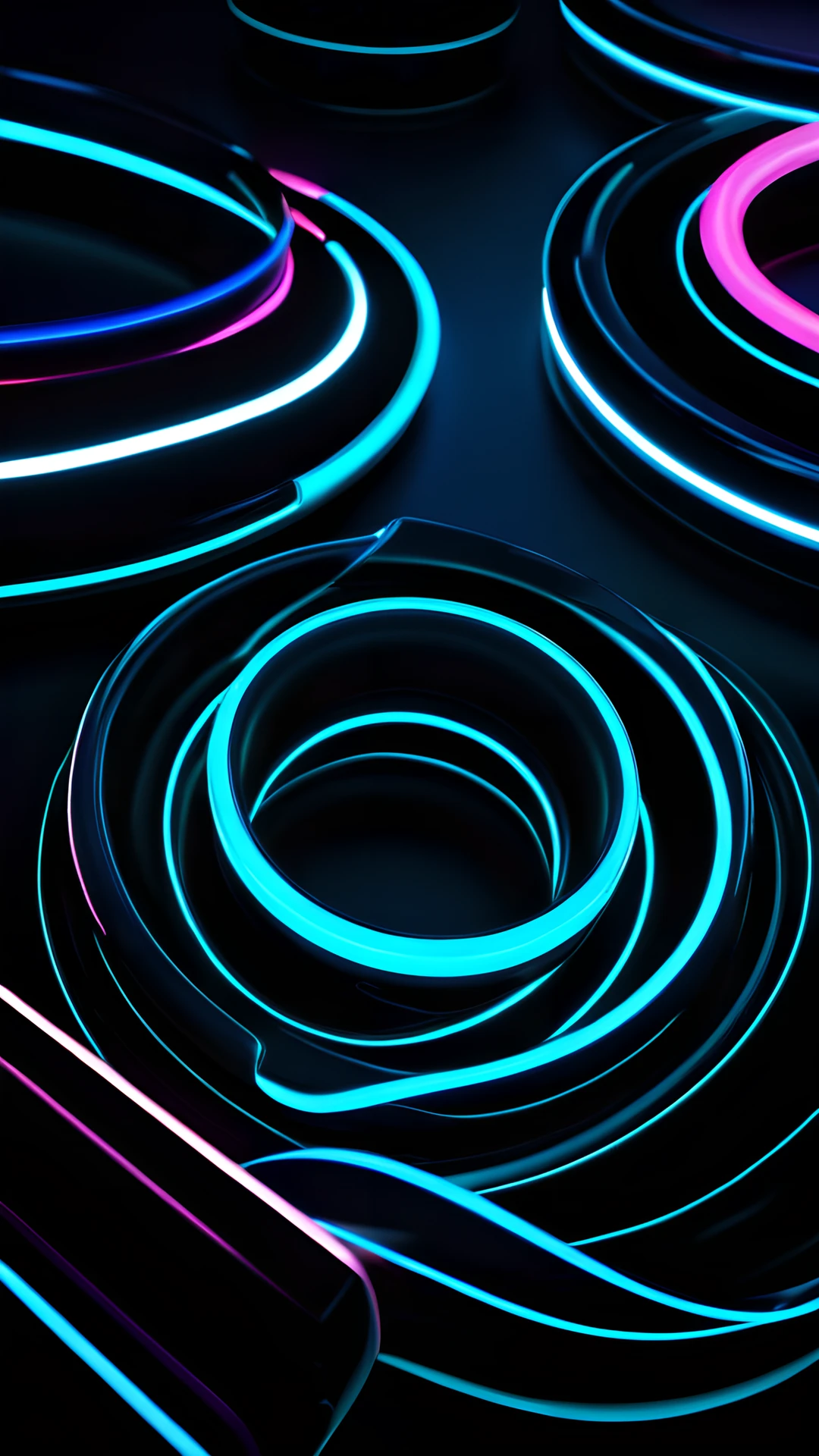 Dark AMOLED Abstract (Mobile & Desktop) rings 2025-10-18