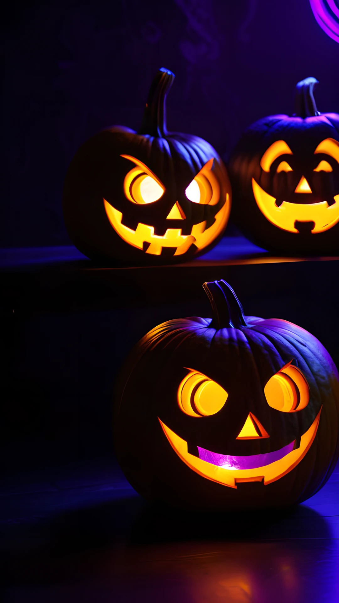 Halloween Neon Pumpkins (Mobile) jack-o'-lantern 2025-10-18