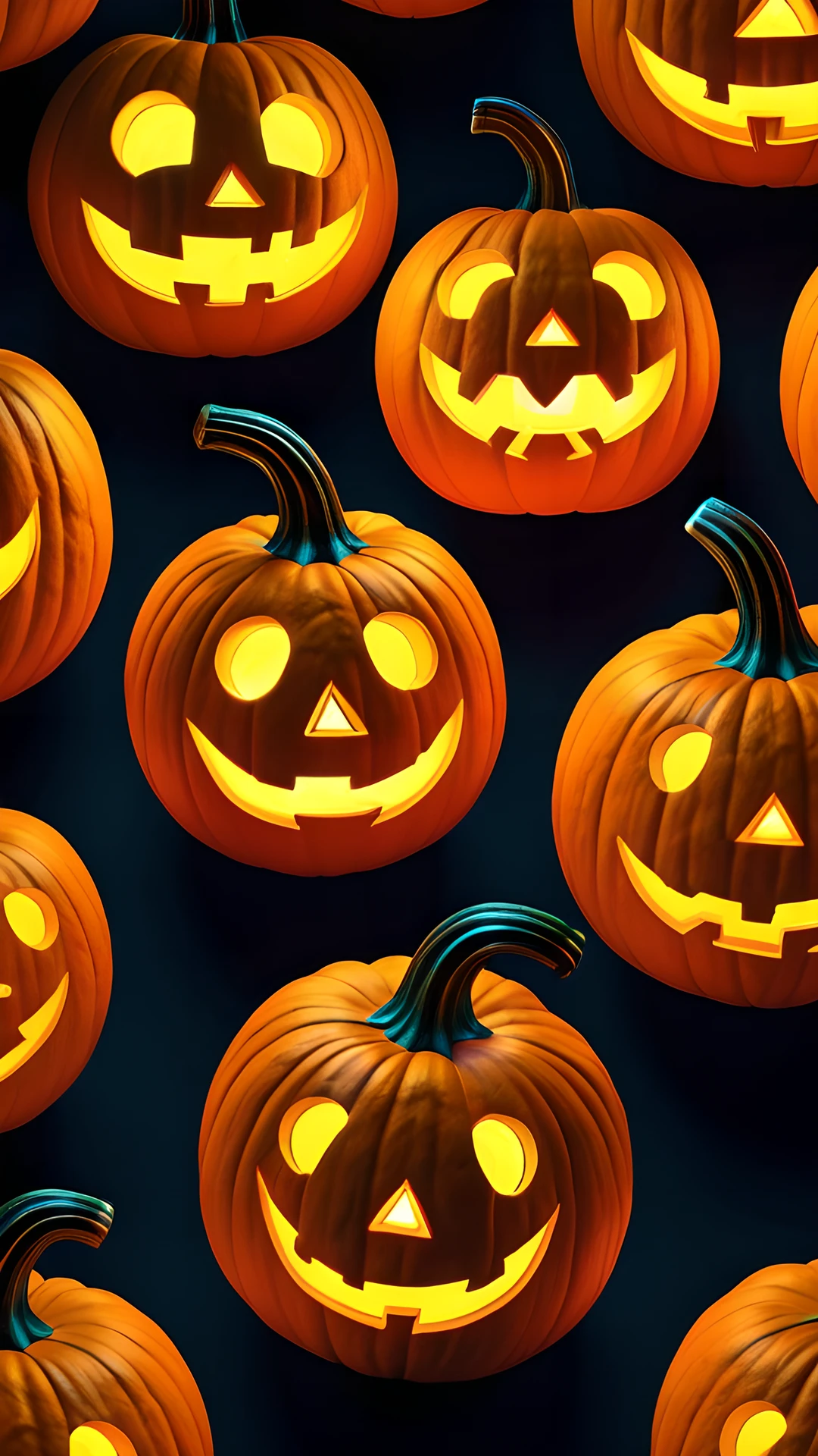 Halloween Neon Pumpkins (Mobile) pumpkins 2025-10-18
