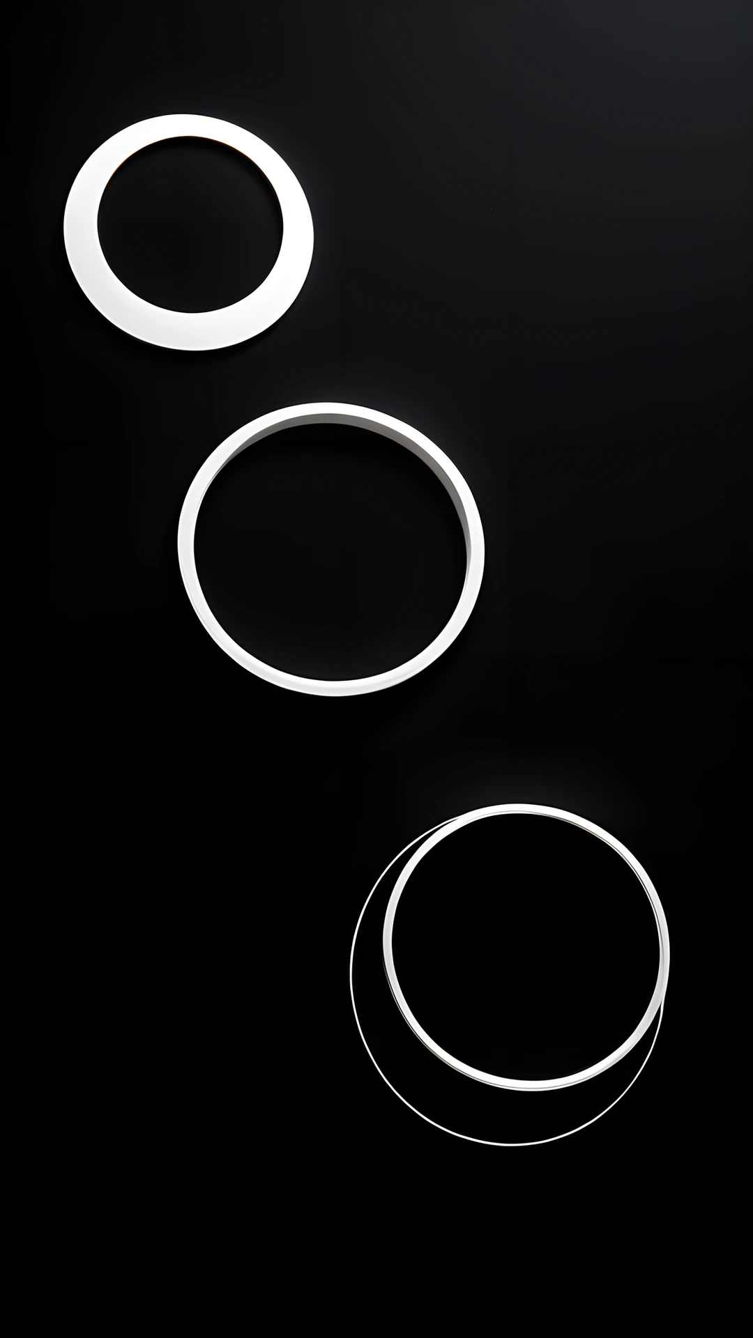 iPhone AMOLED Black Minimal circles 2025-10-18