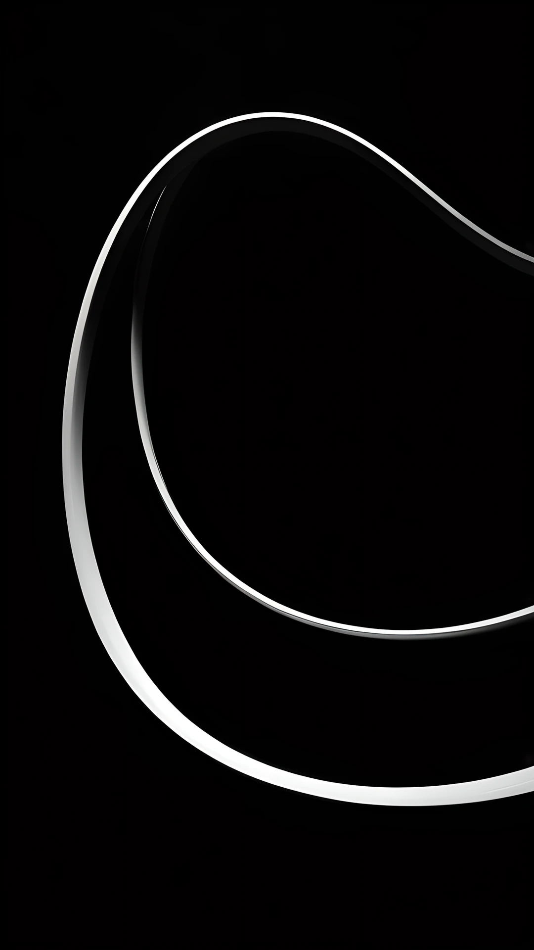 iPhone AMOLED Black Minimal curves 2025-10-18