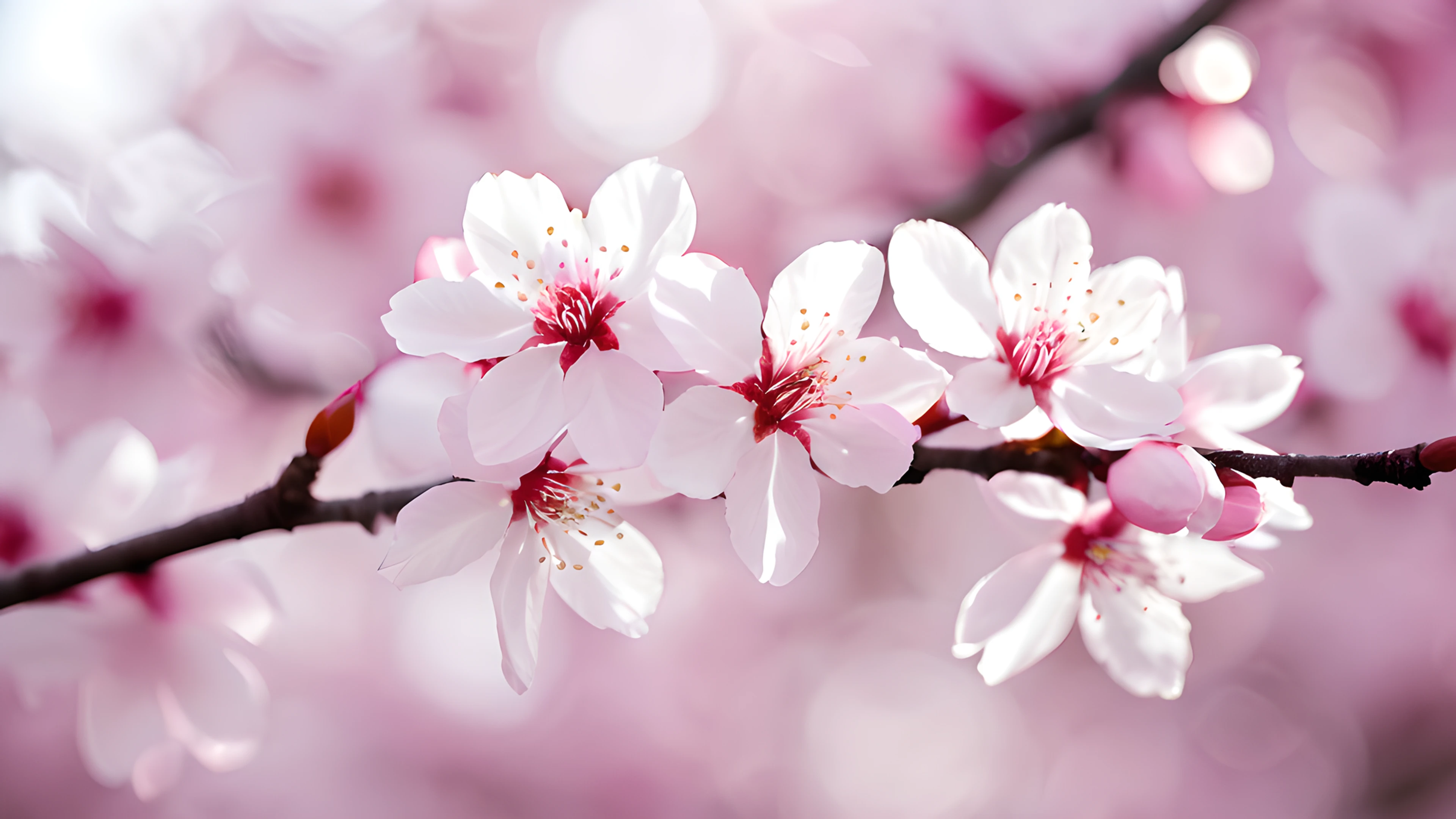 4K Flowers & Sakura cherry blossom branch 2025-10-21