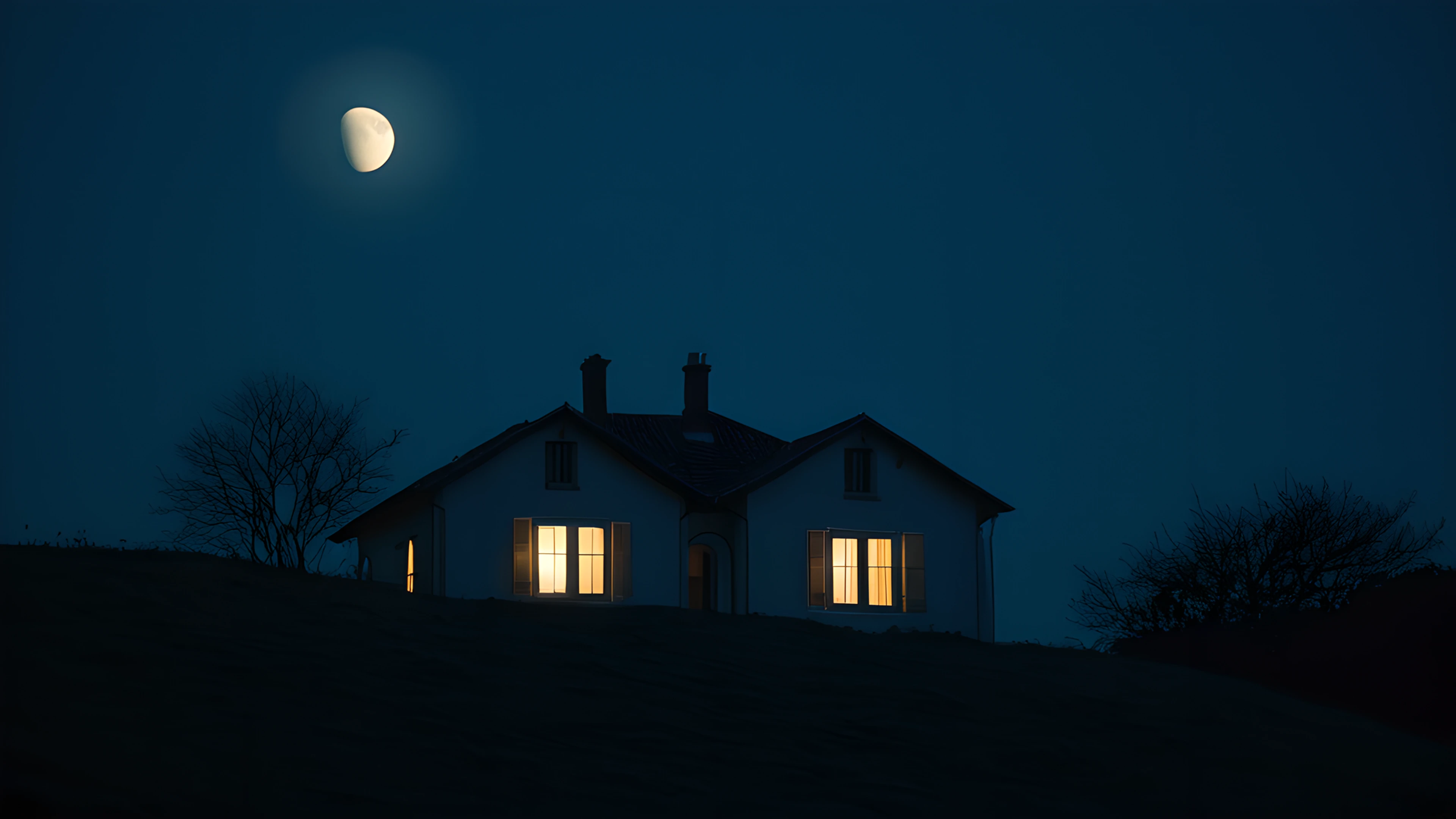 4K Halloween Haunted Street moon 2025-10-20