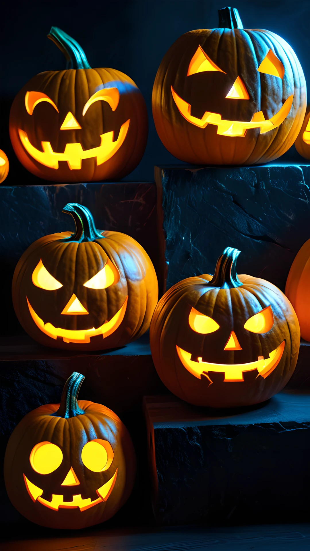 Halloween Neon Pumpkins (Mobile) jack-o'-lantern 2025-10-20