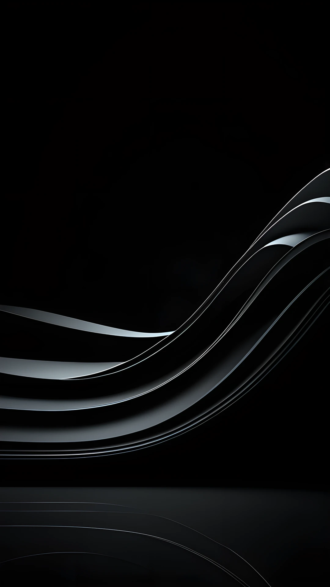 iPhone AMOLED Black Minimal waves 2025-10-20