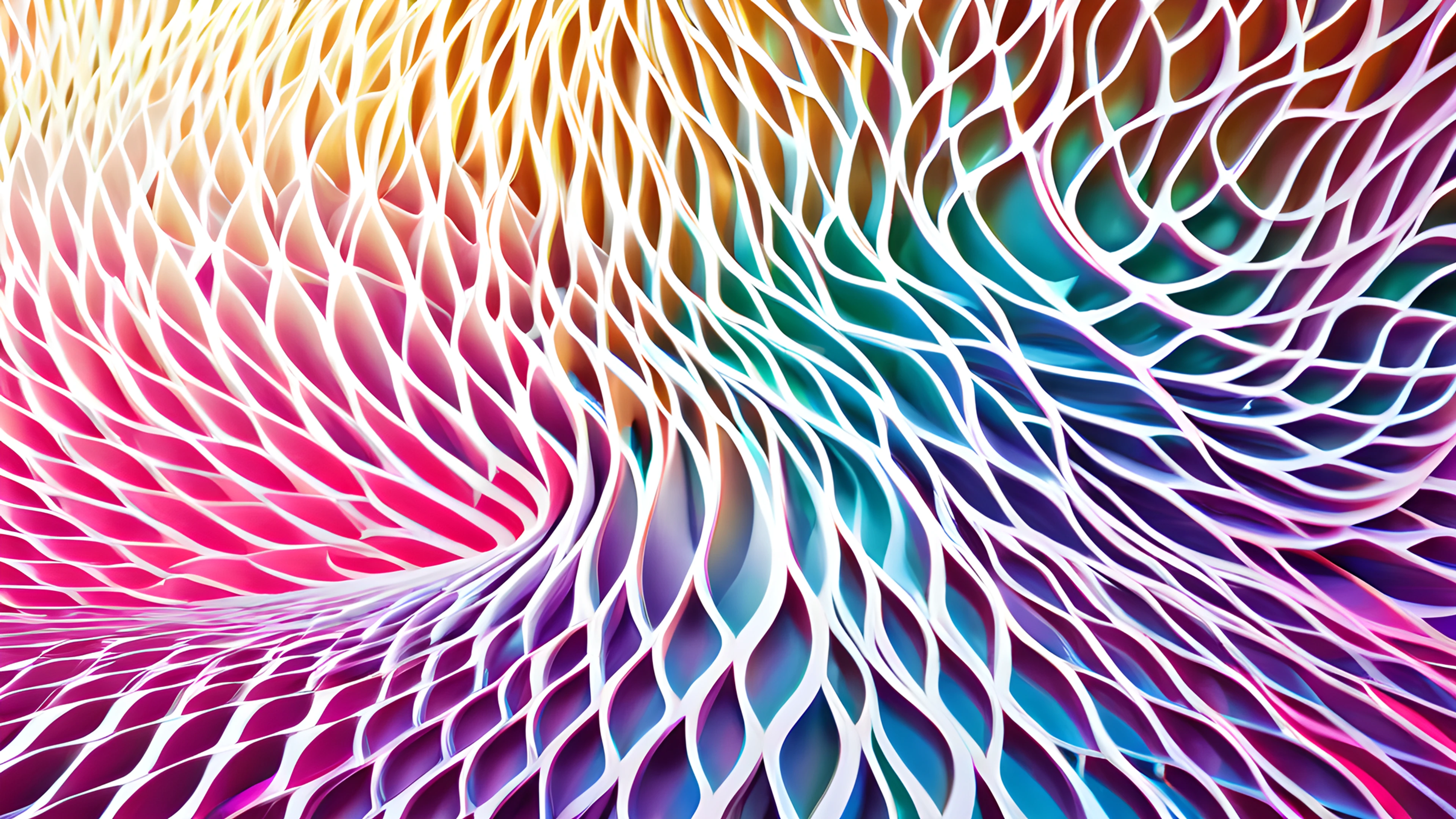 4K Abstract Geometric parametric shapes 2025-10-21