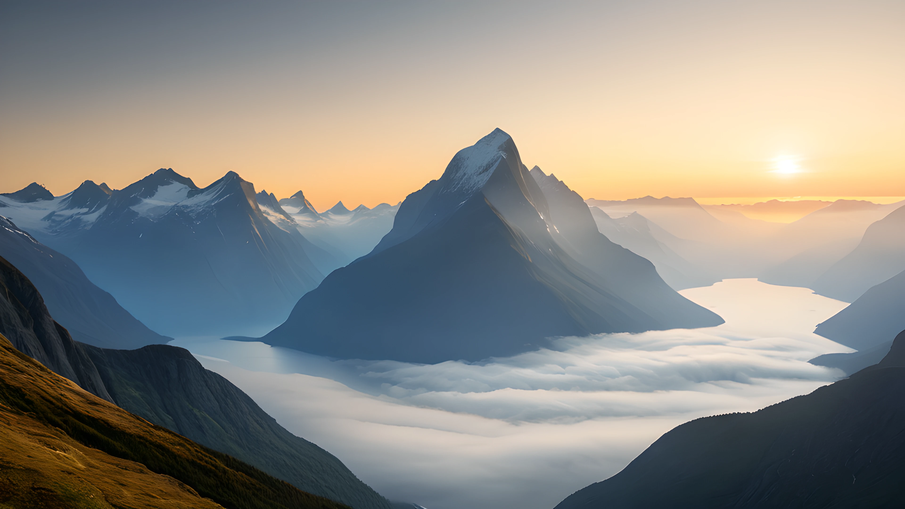 4K Epic Landscape fjord 2025-10-21