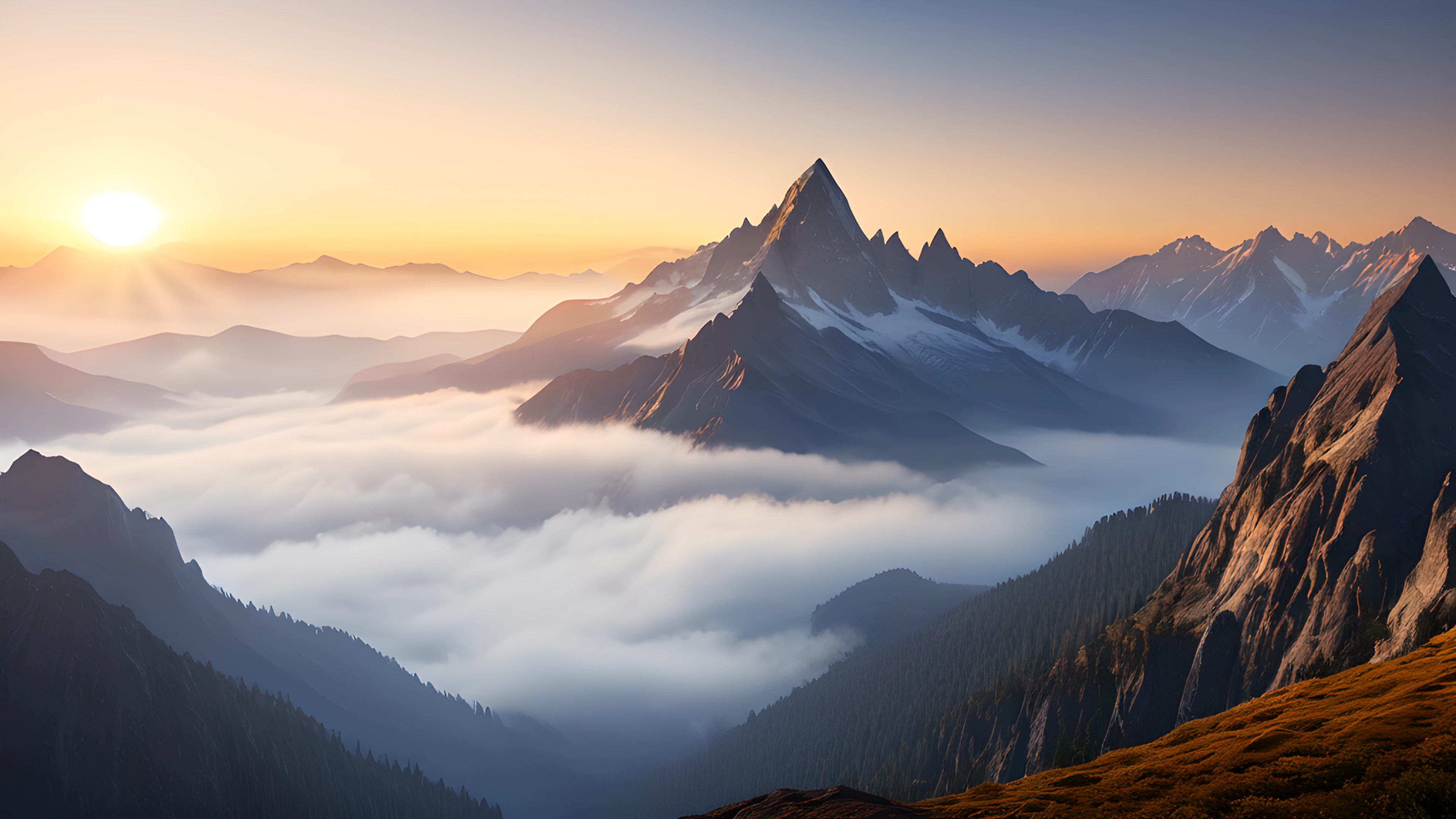 4K Epic Landscape mountain peak 2025-10-21