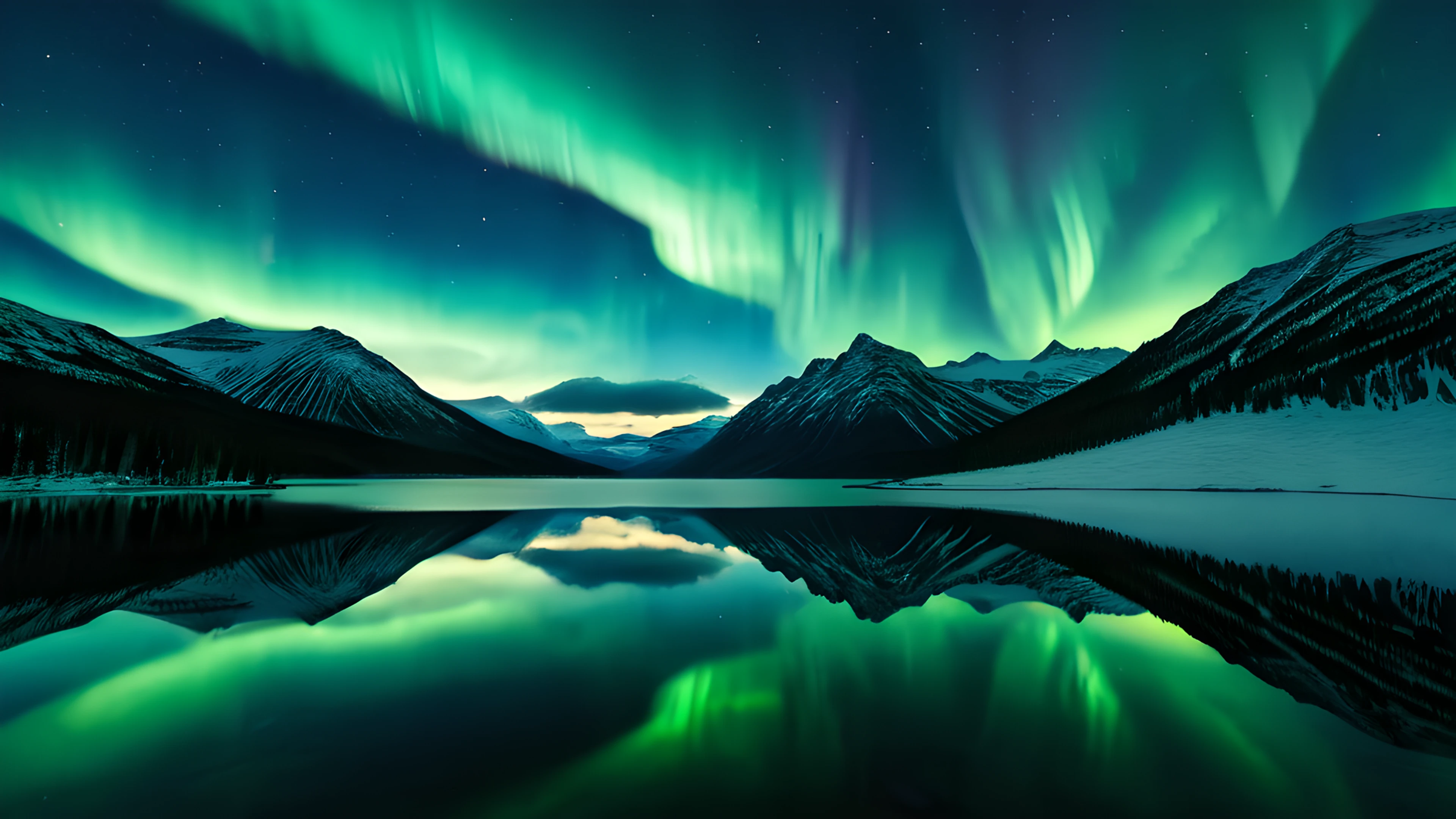 4K Epic Landscape northern lights 2025-10-21