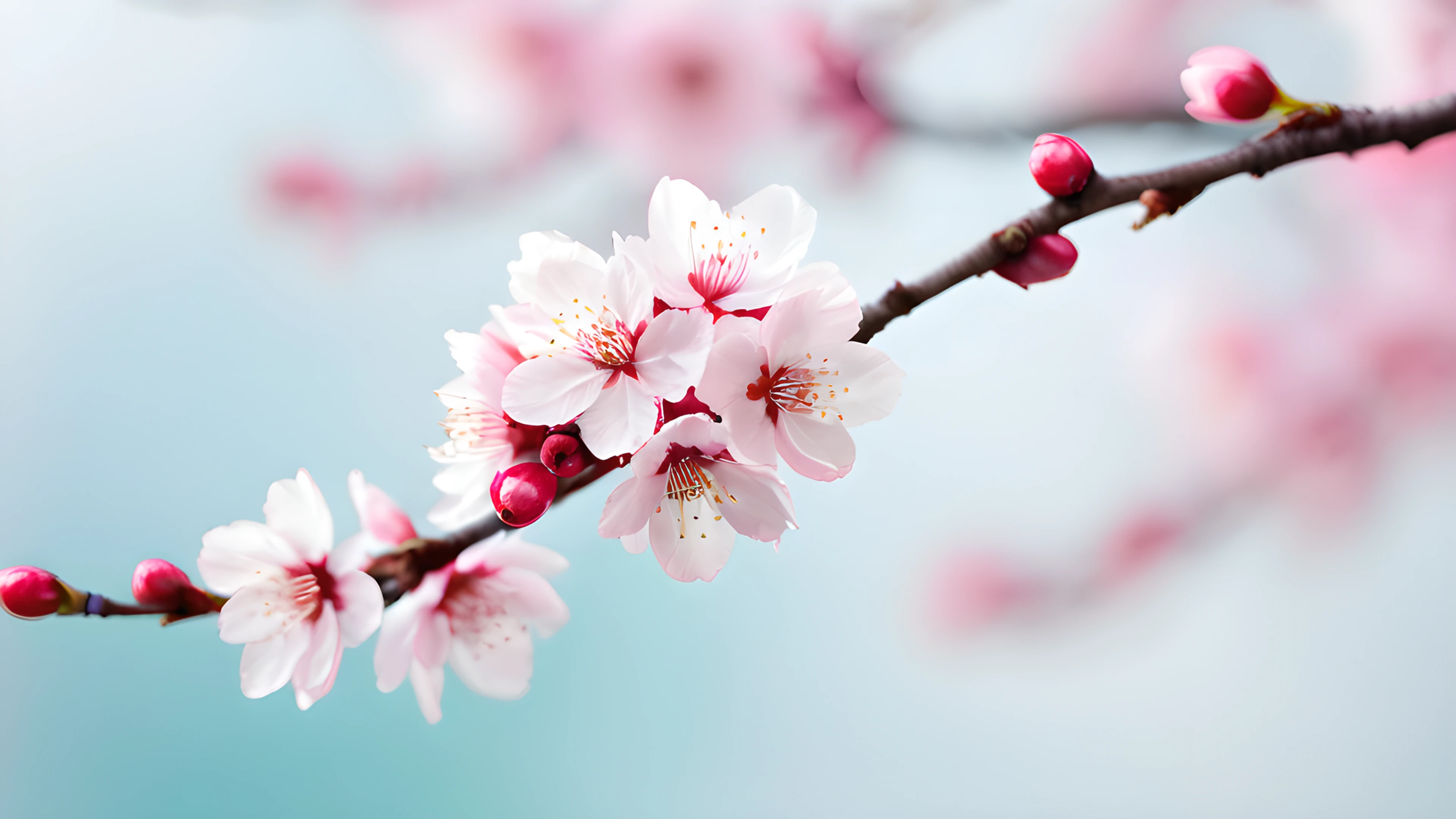 4K Flowers & Sakura cherry blossom branch 2025-10-21